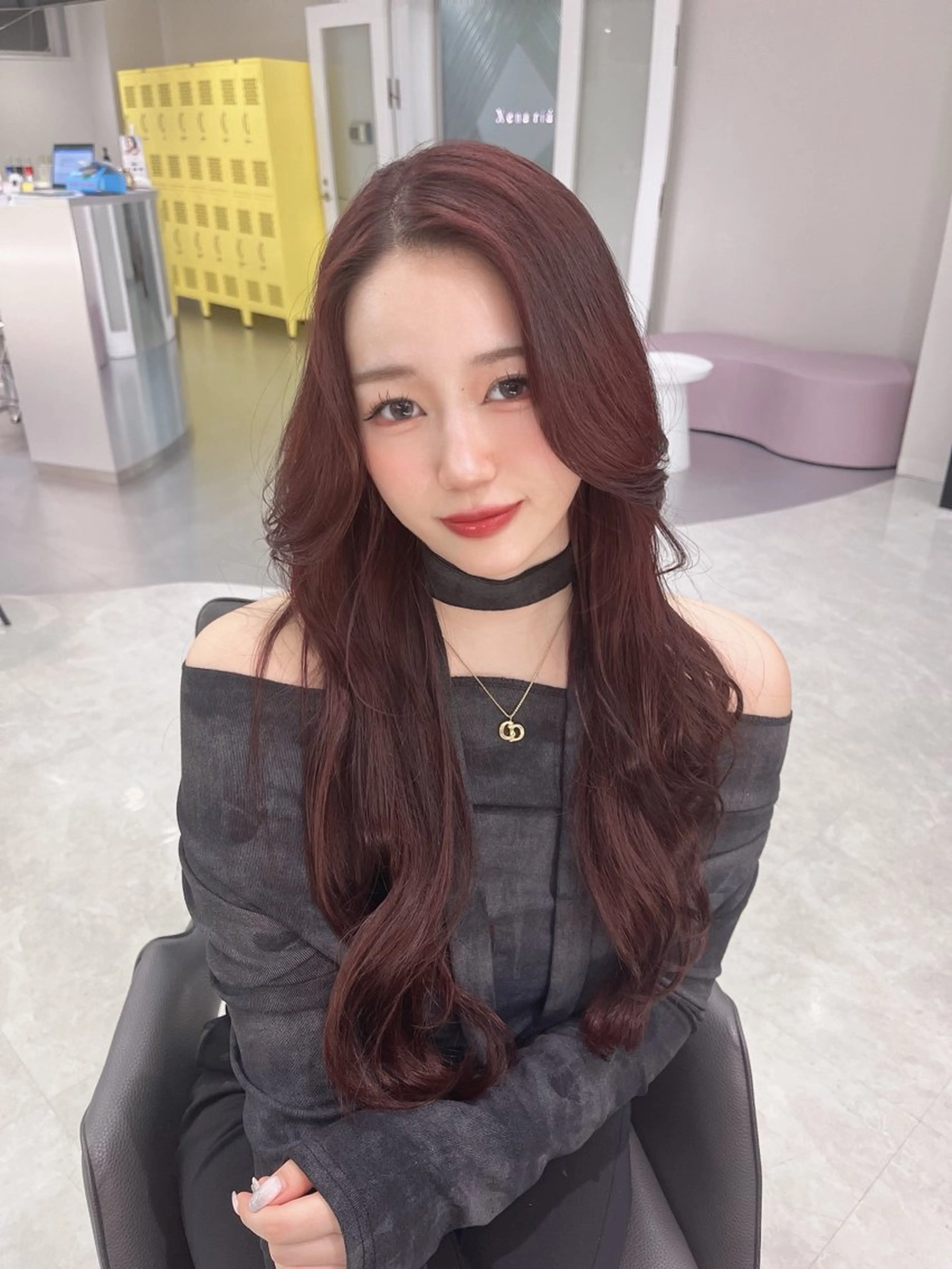 ロング ブリーチカラー うたのヘアスタイル