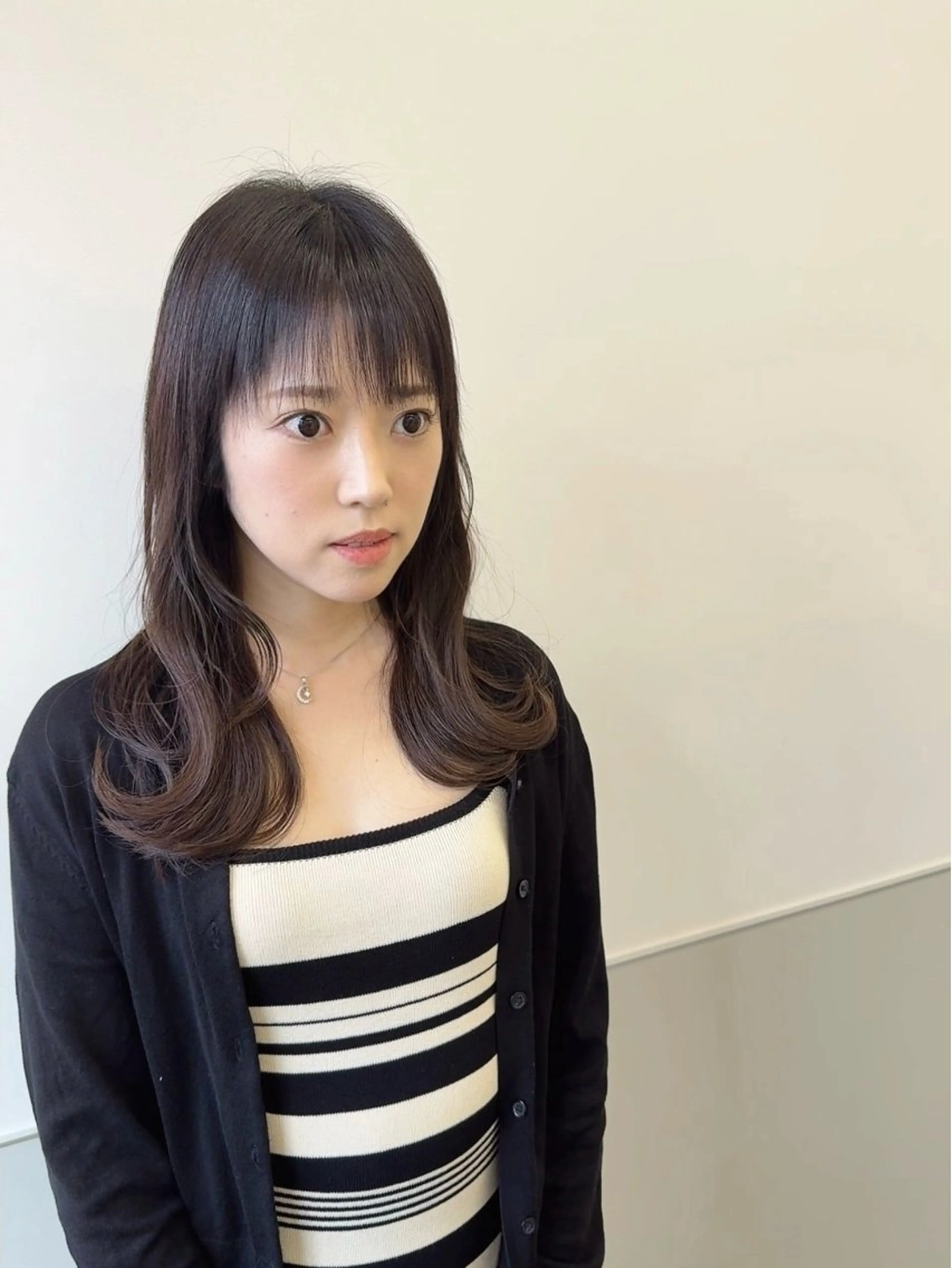 ロング ワイドバング カット ヘアカラー トリートメント 韓国ヘア🇰🇷 スズキのヘアスタイル