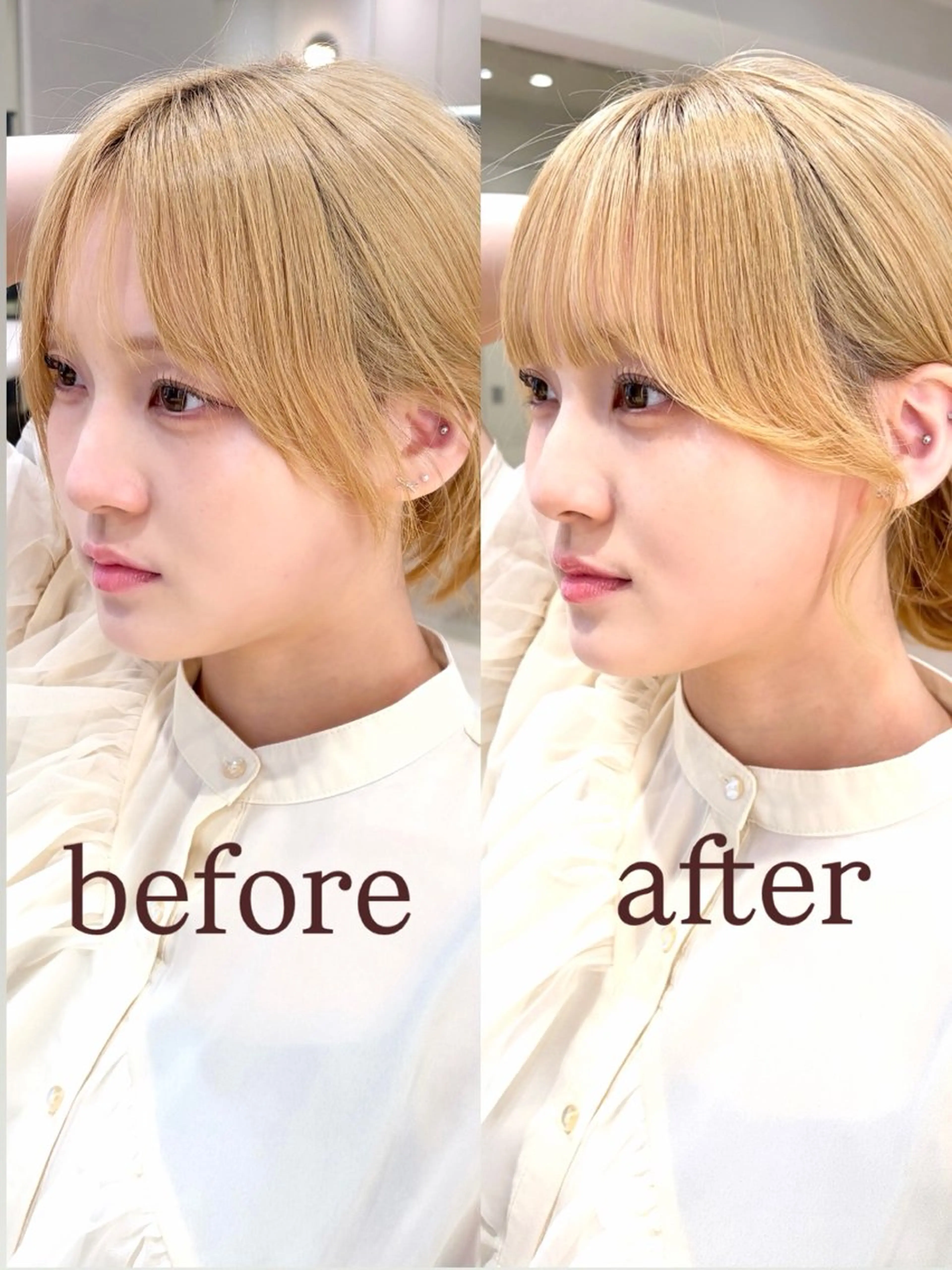 ミディアム カット あらい みゆのヘアスタイル