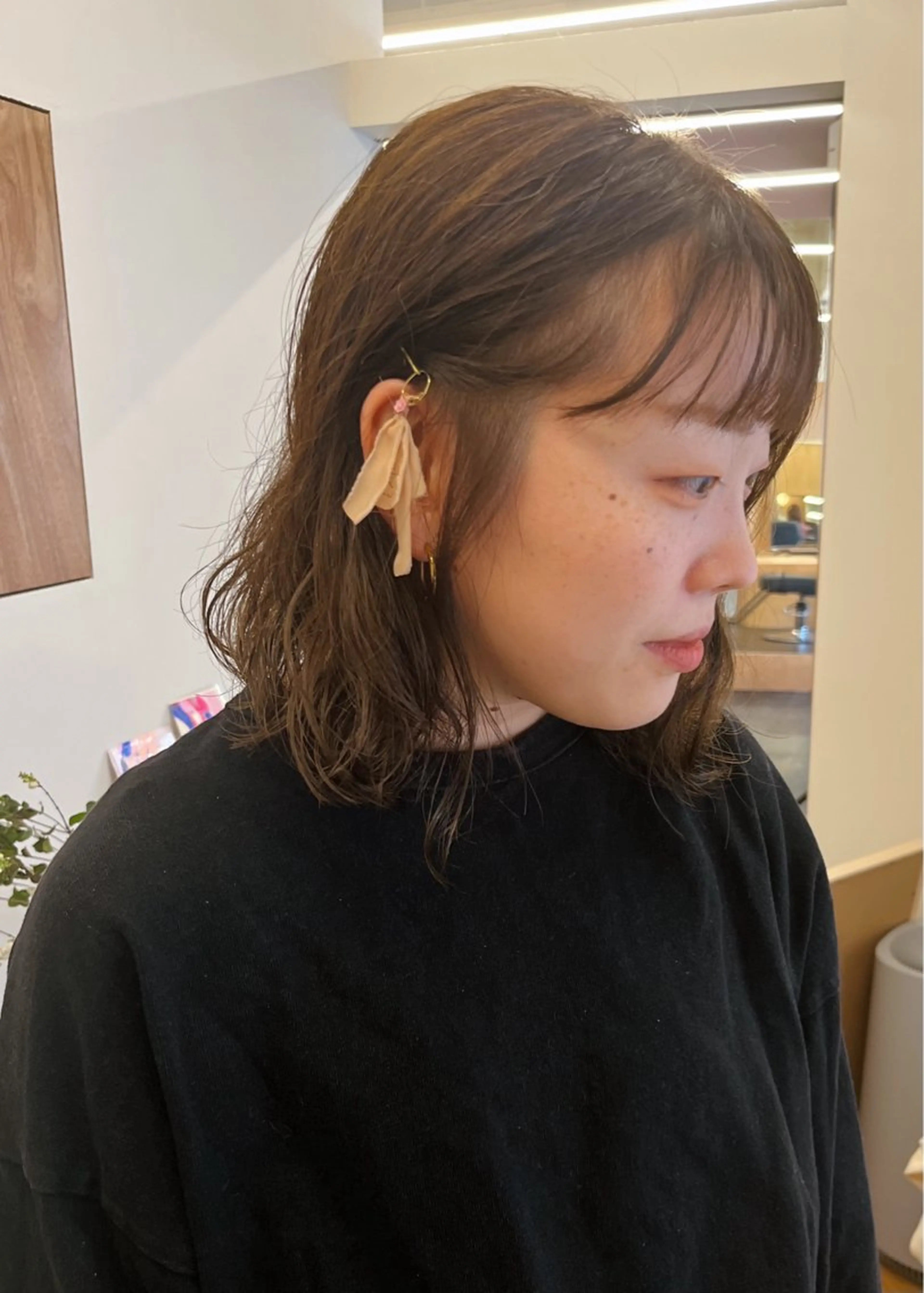 ショート カラー ベージュカラー カット 西山 紗耶香🪽 透明感カラー/ボブのヘアスタイル