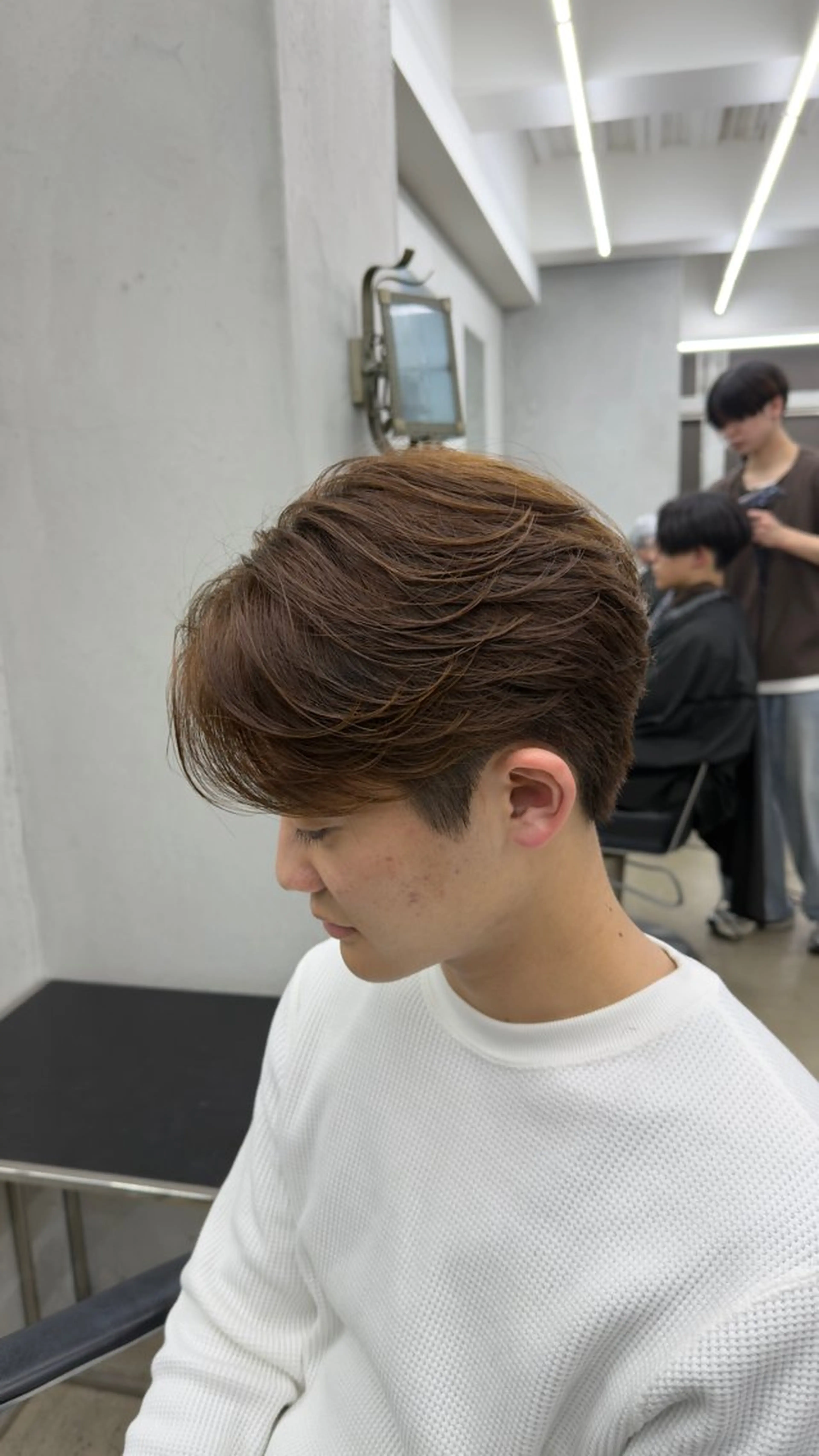 パーマ メンズ 田中 辰弥のヘアスタイル