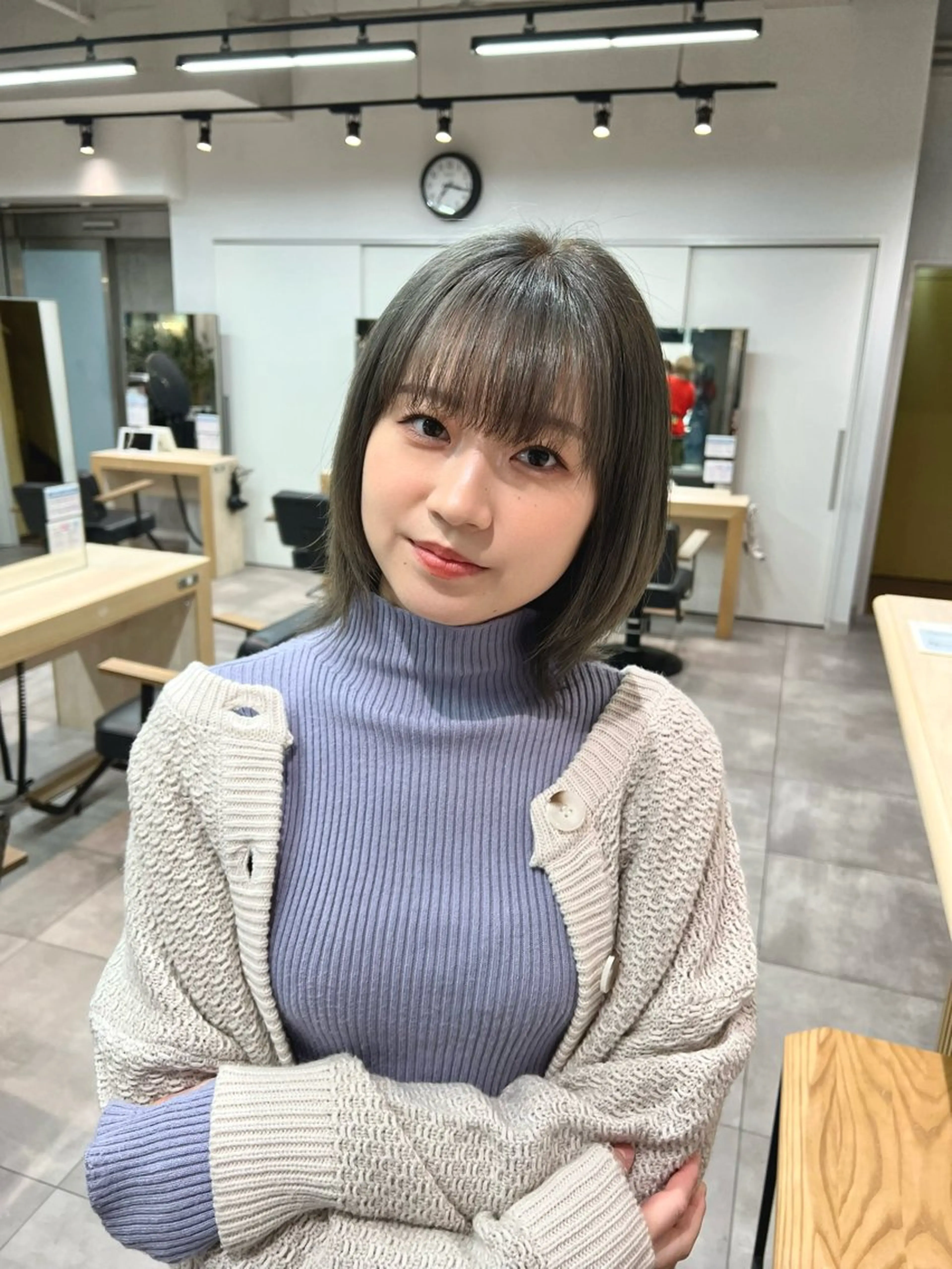 ミディアム カラー ヘアカラー トリートメント 🌞レイヤー×カラー 前川那津美🌞のヘアスタイル