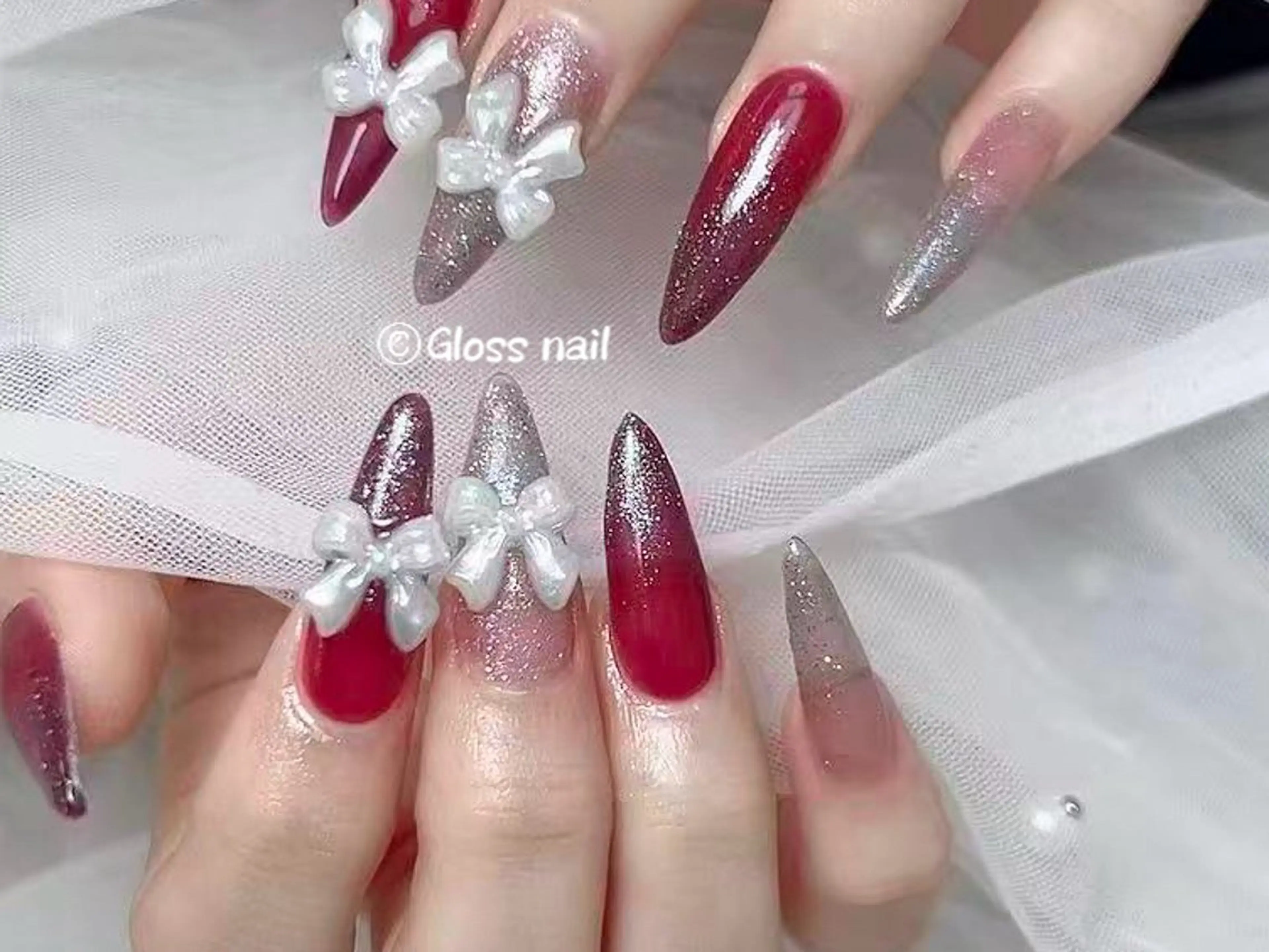 ネイル アヤカ☘️Gloss nailのネイルデザイン