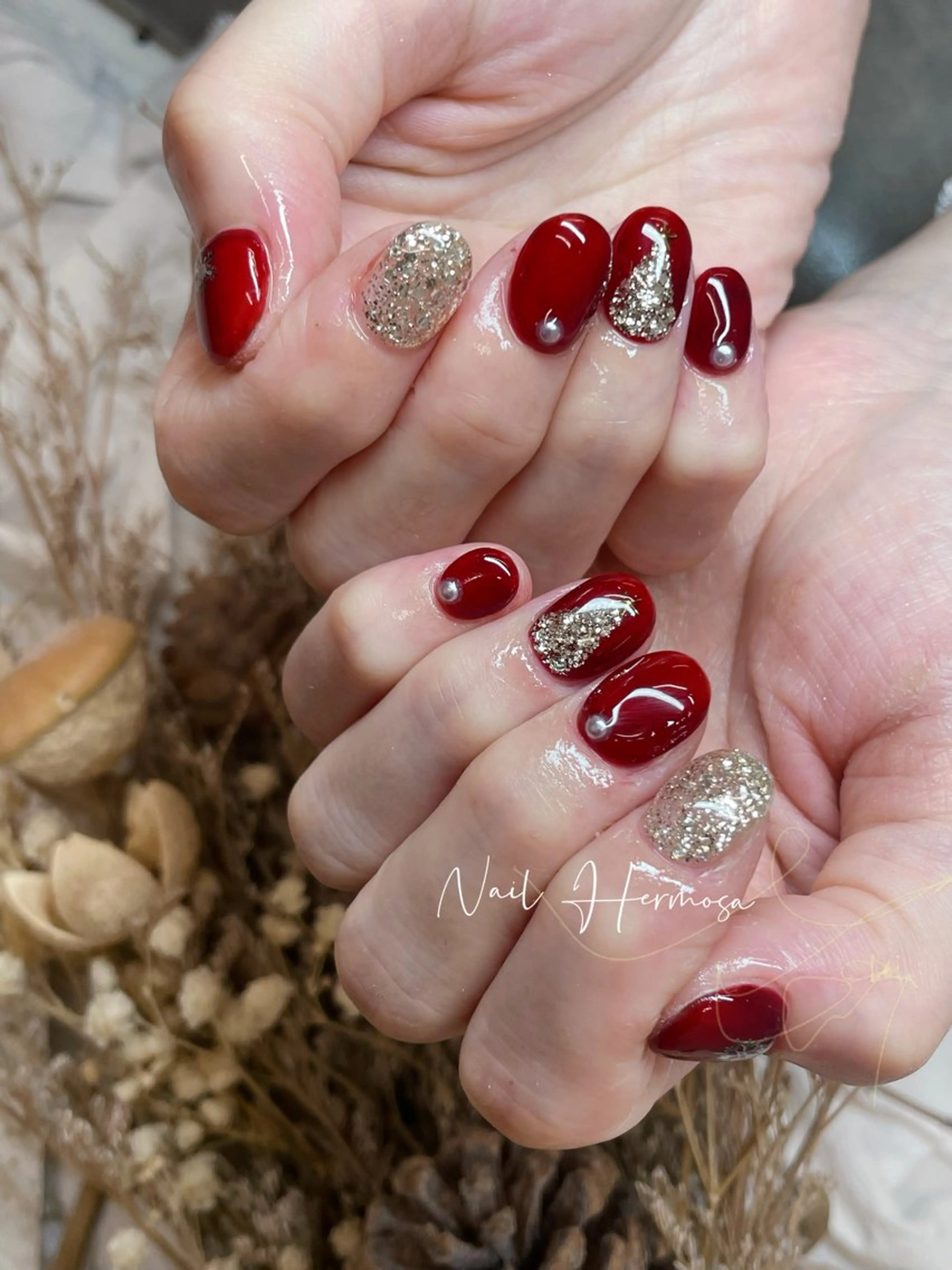 ネイル 長さ出し フラッシュネイル フットネイル ジェルネイル マグネットネイル ハンドネイル ネイル エルモサのネイルデザイン