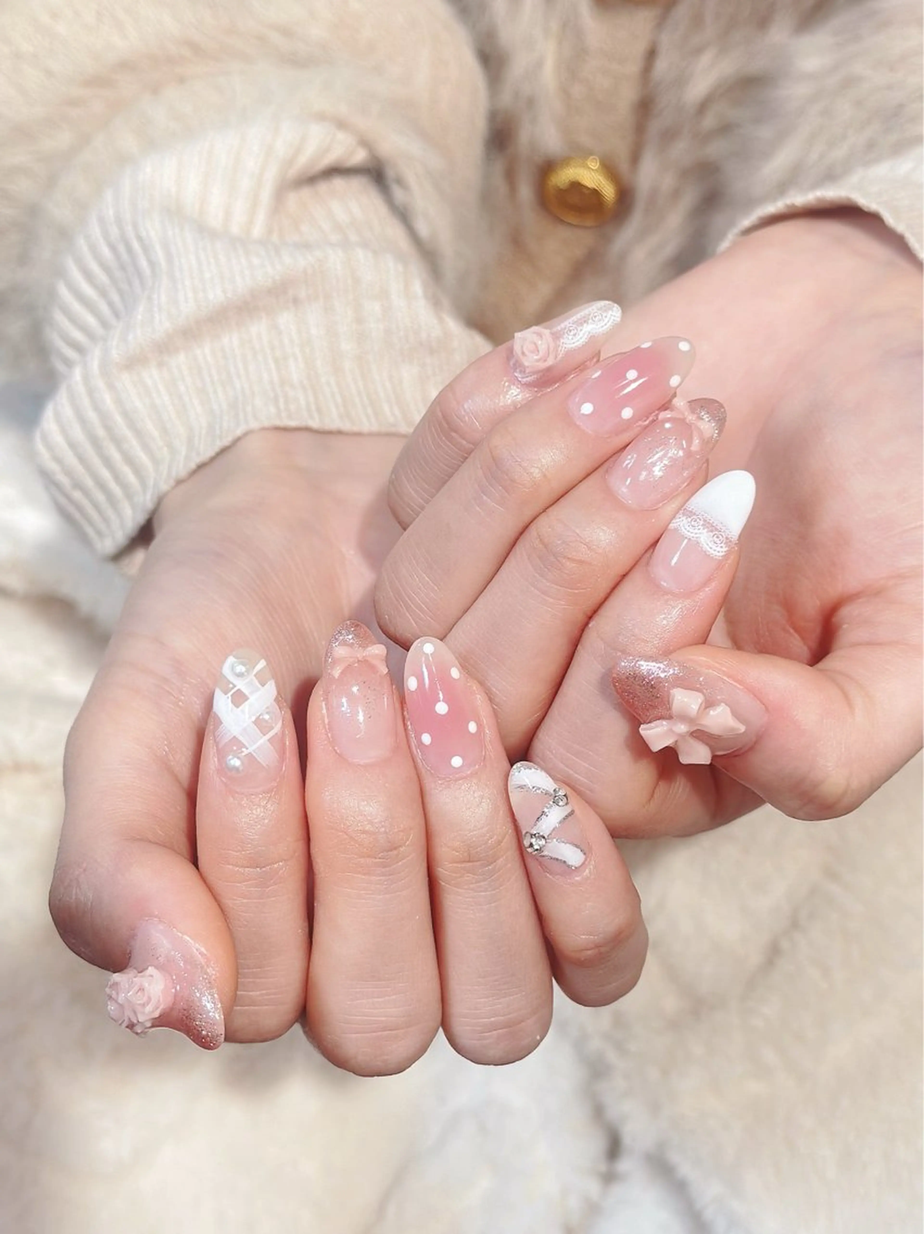 ネイル ハンドネイル ハンドケア 🦋Yumi Nail🦋Momoのネイルデザイン
