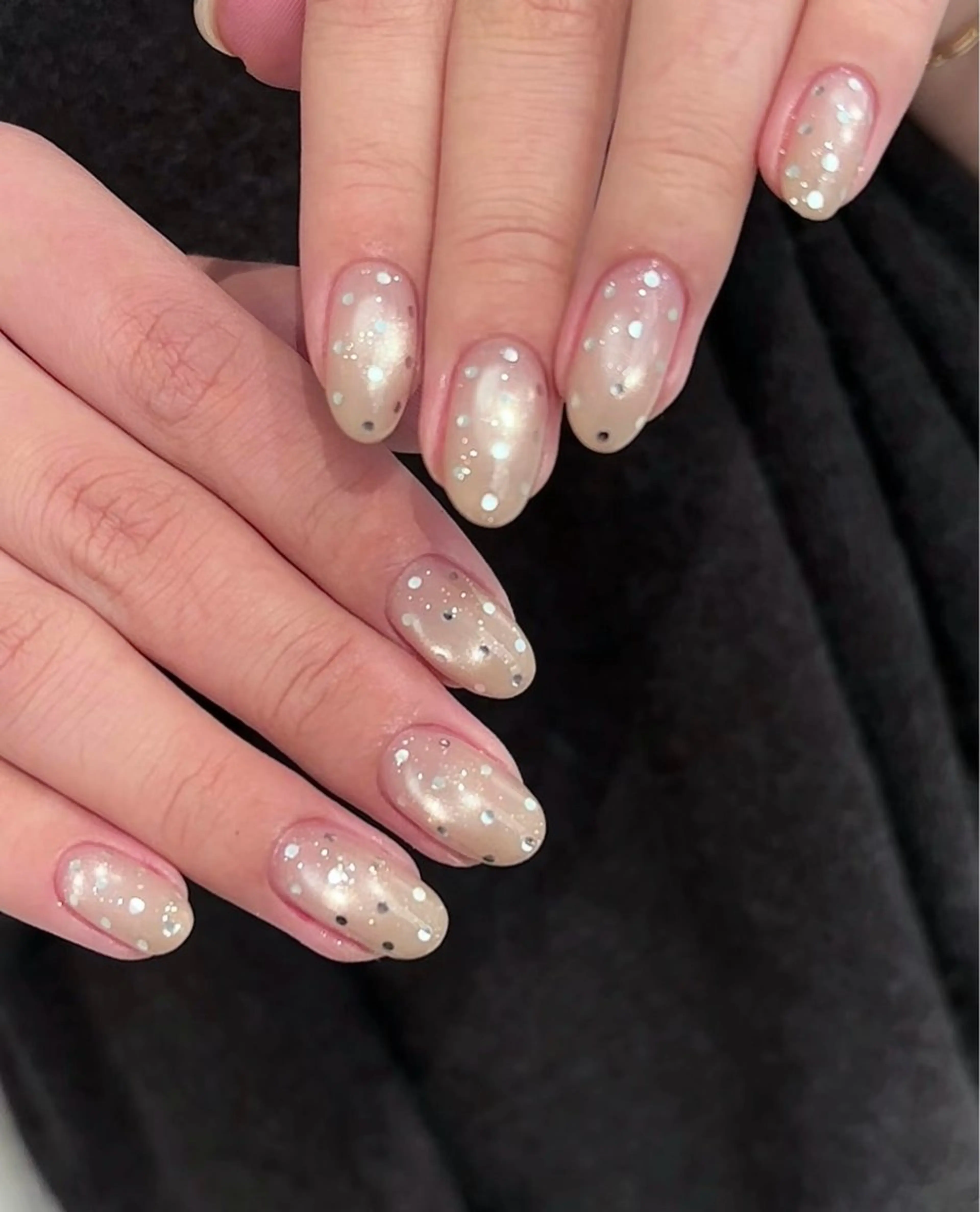 ネイル アートネイル オーロラネイル チークネイル 長さ出し フットネイル ハンドネイル Blossom nail_研修のネイルデザイン