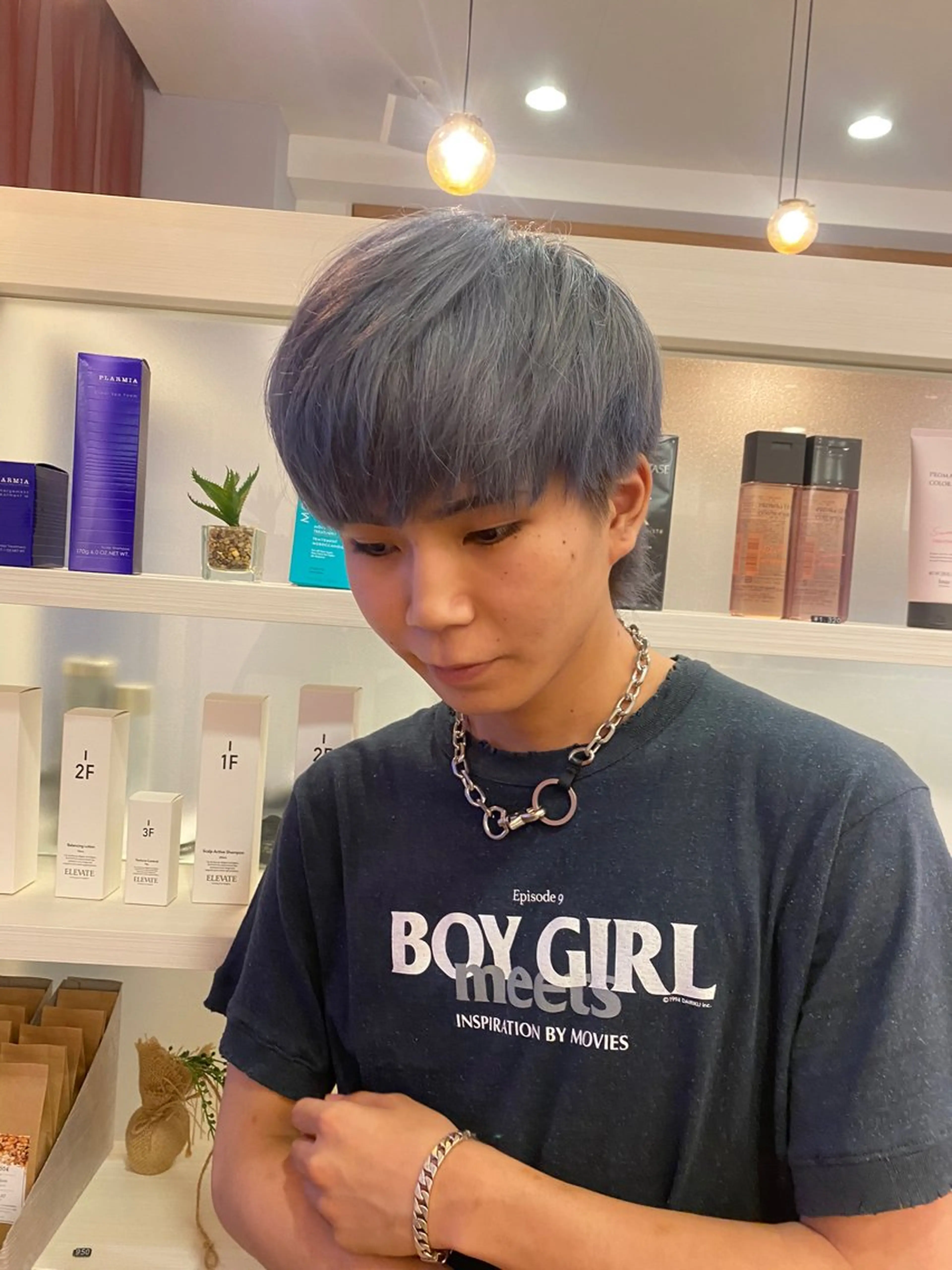 ショート カラー メンズ 宮内大輔 /髪質改善/艶カラーのヘアスタイル