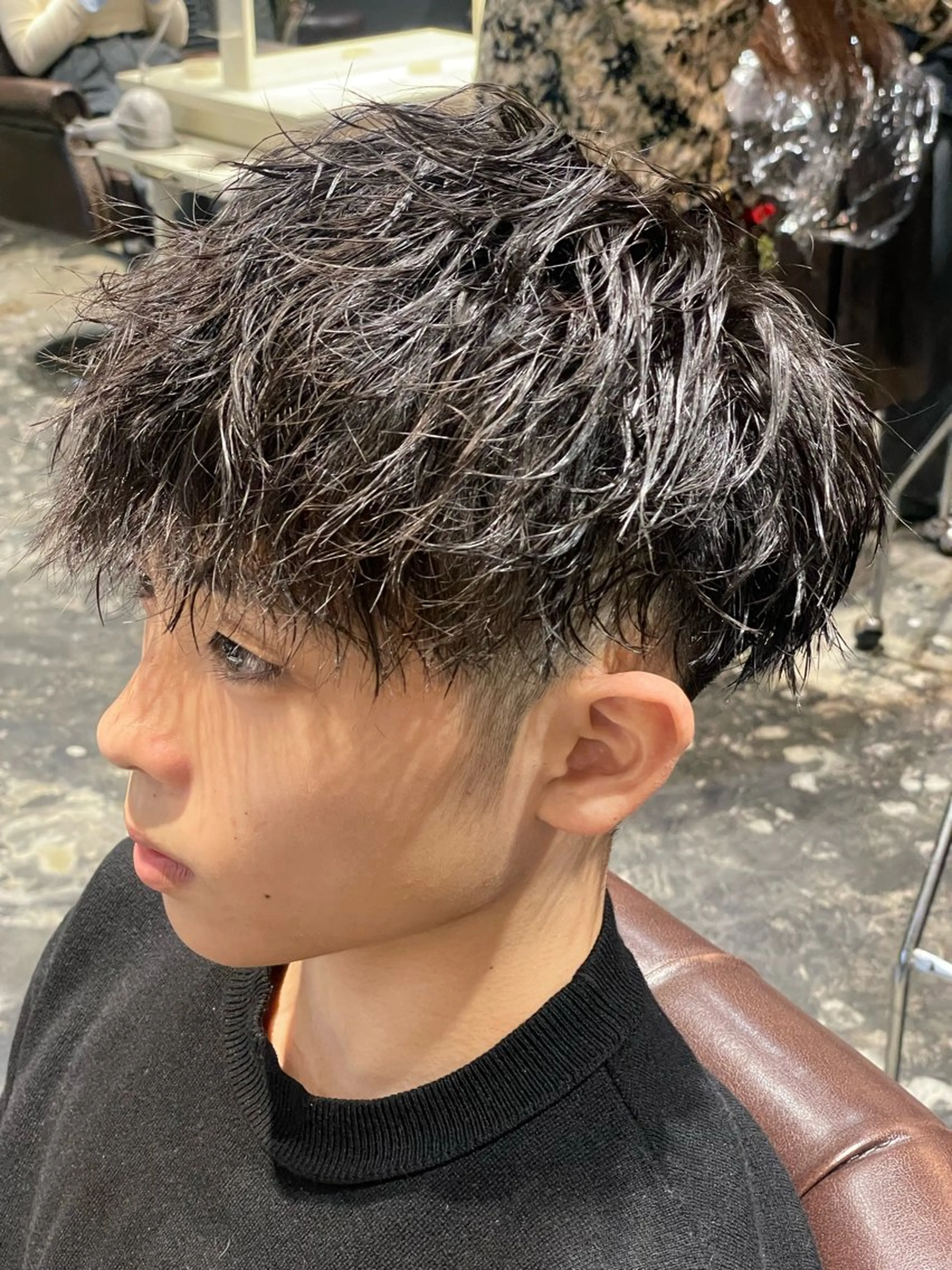 パーマ メンズ カット パーマ 💈メンズ職人 ルキト💈のヘアスタイル