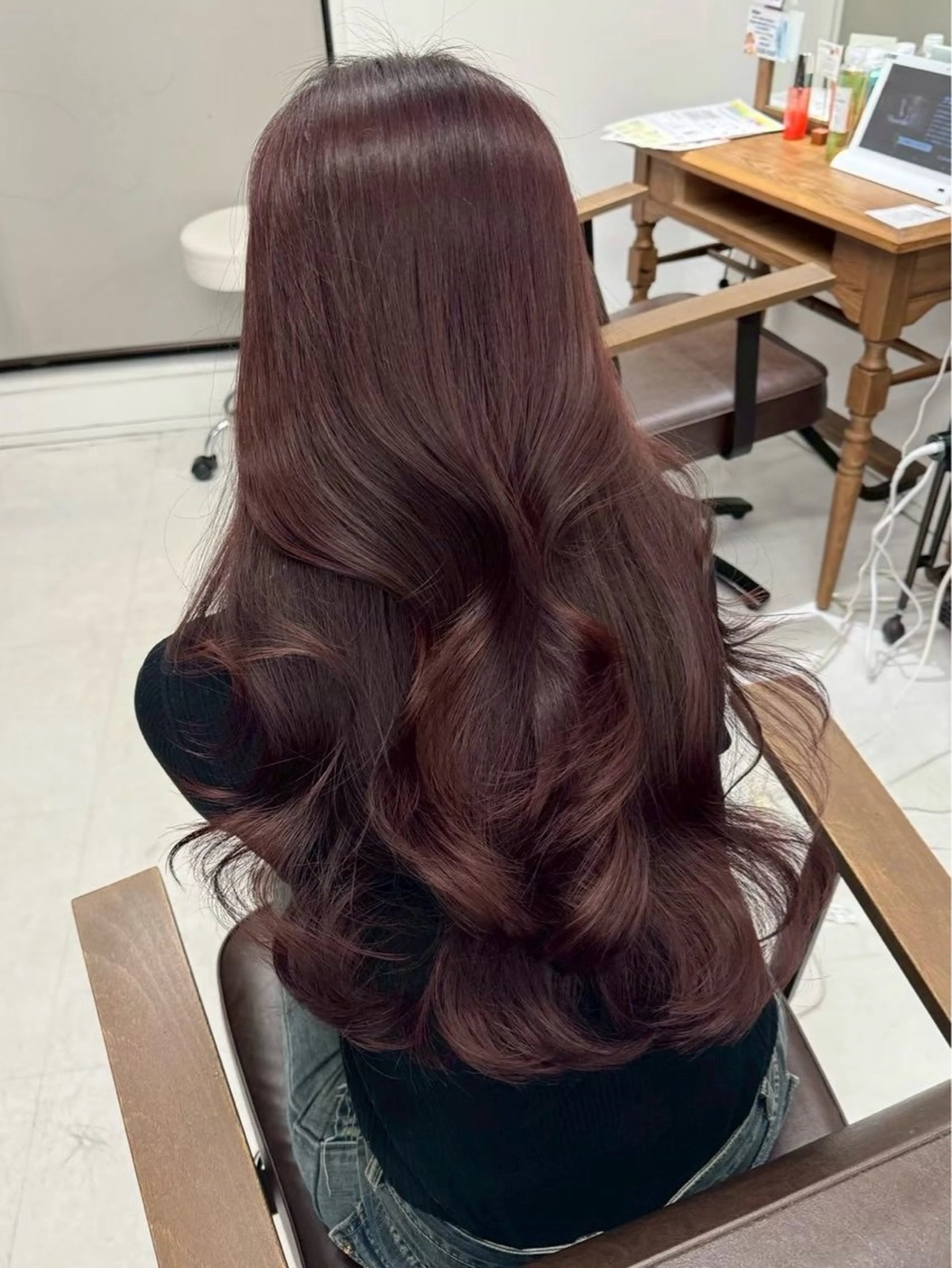 【☘️ブリーチなしカラー☘️】❤️ブリーチなしで作る大人気韓国風暖色カラー＋トリートメント❤️の写真