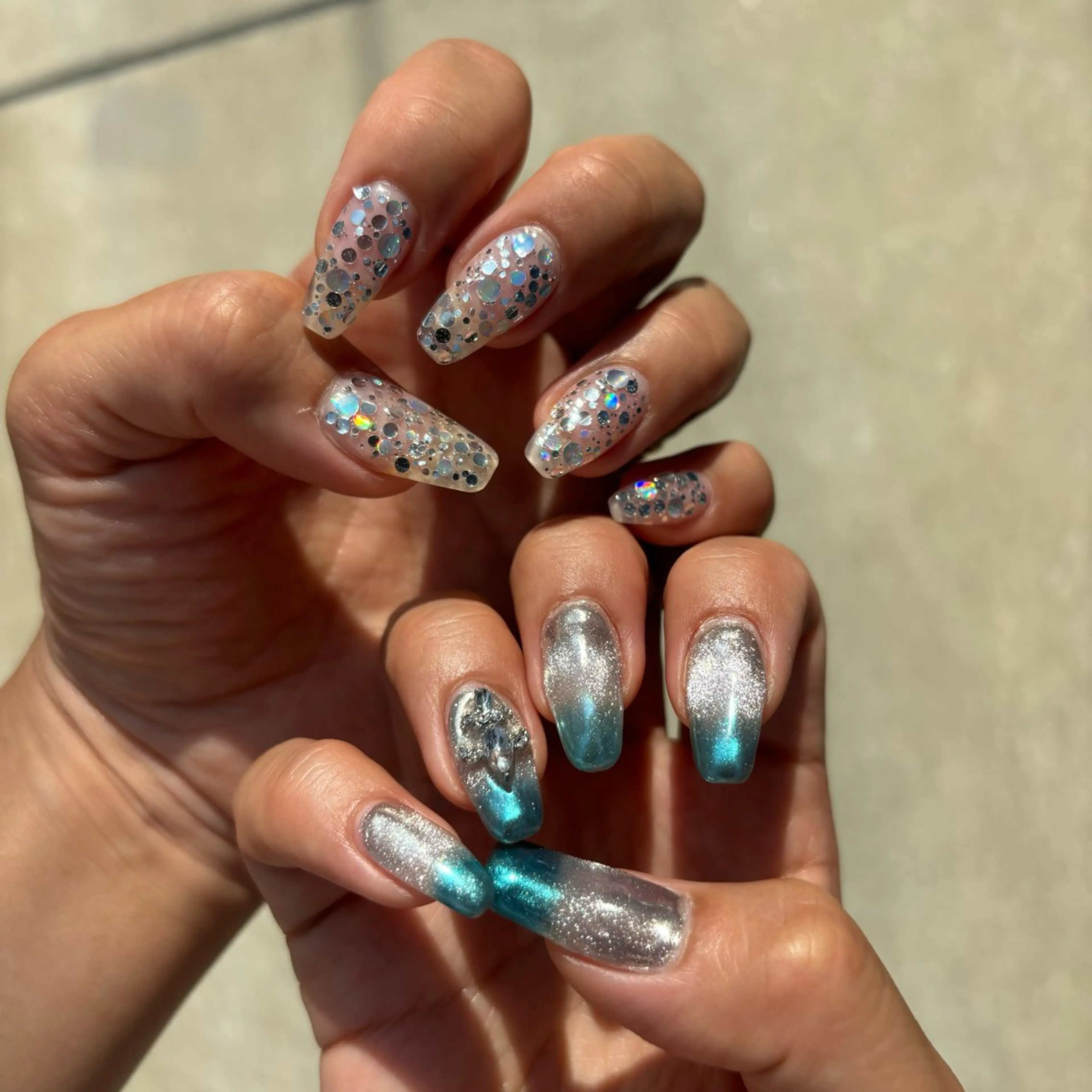 ネイル ハンドネイル Sea  nail by emaのネイルデザイン