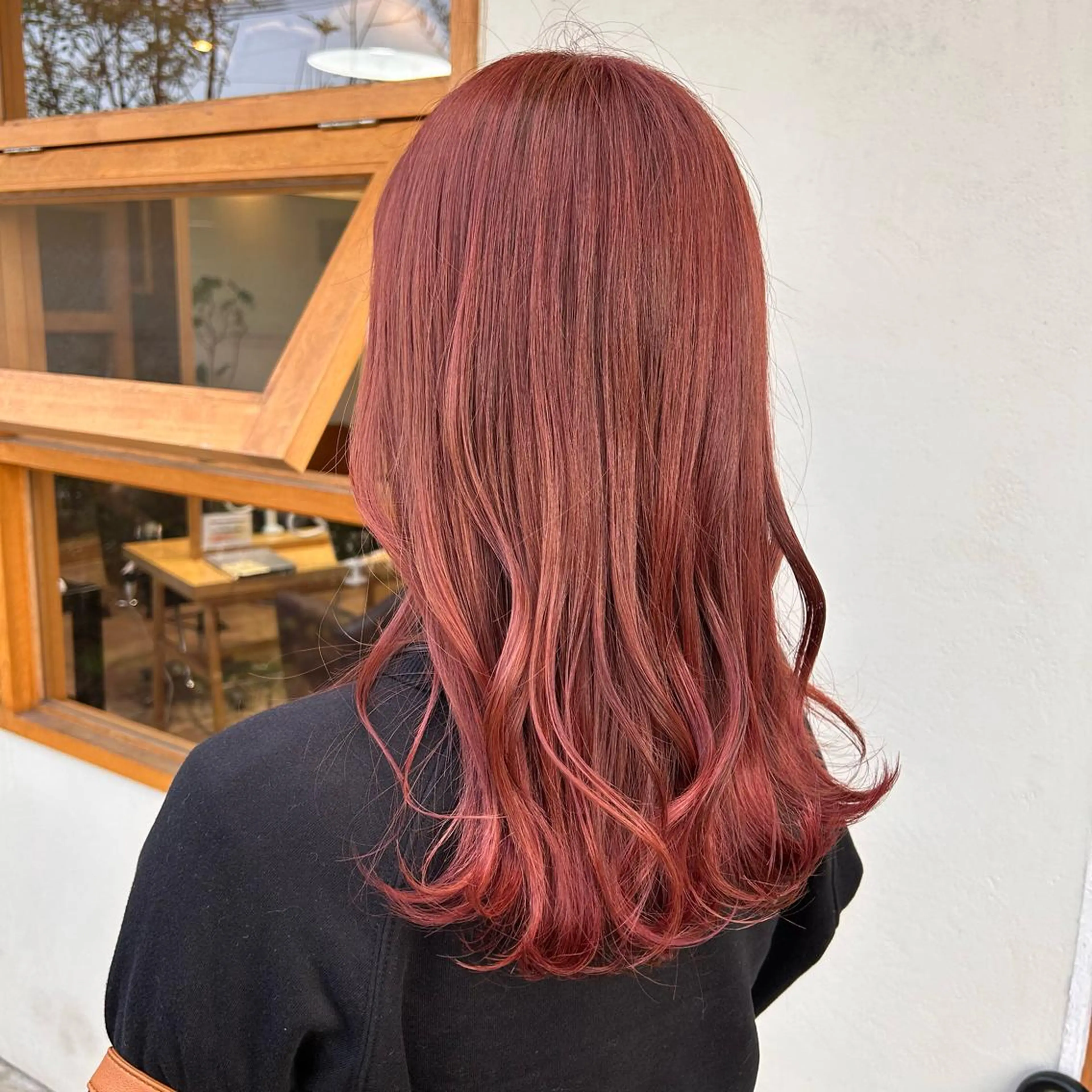 ロング カラー ピンクカラー 山本 知佳のヘアスタイル