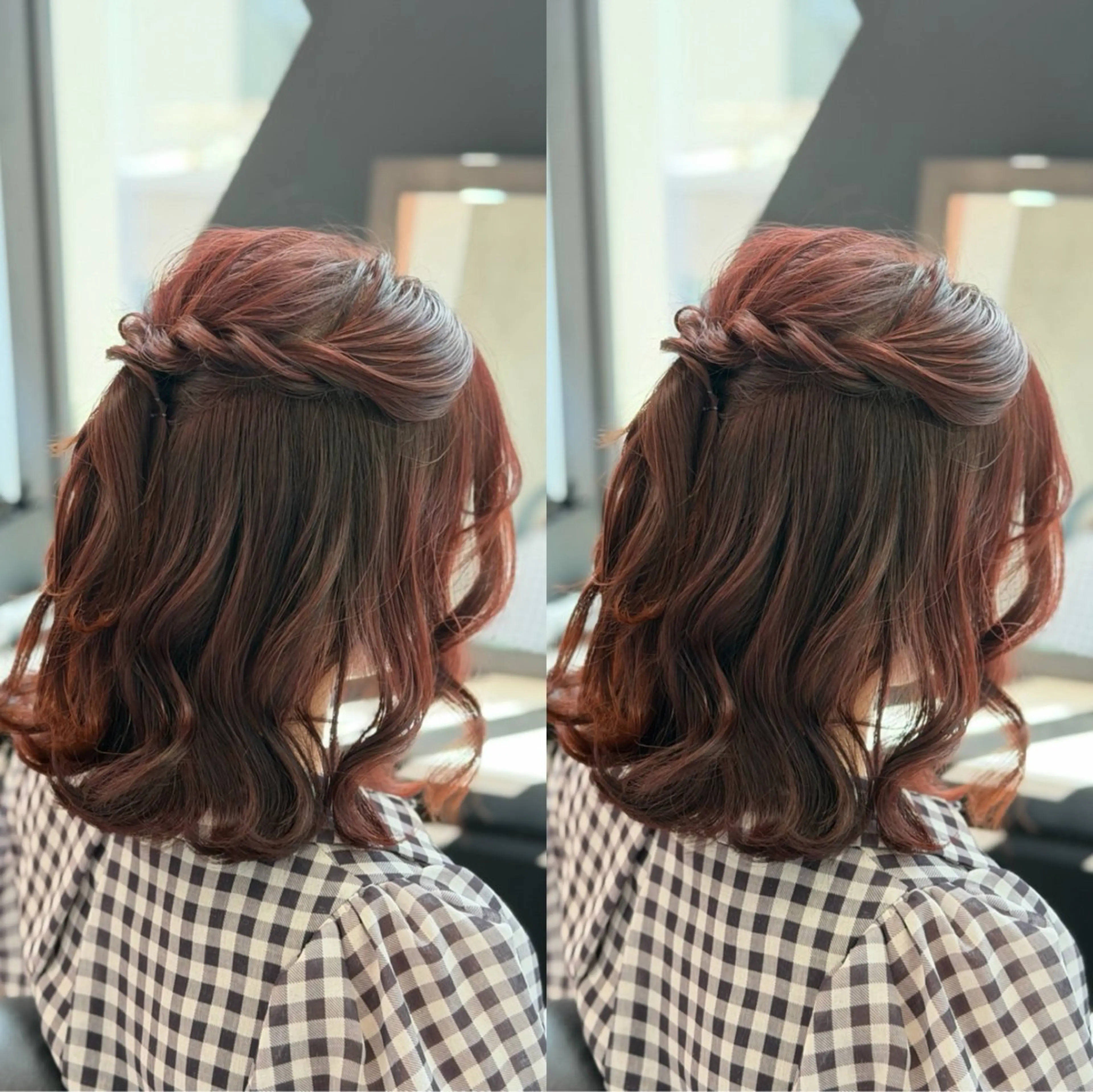 ショート ヘアアレンジ ヘアセット 梅田茶屋町ヘアセット 🎀RIONA🎀のヘアスタイル