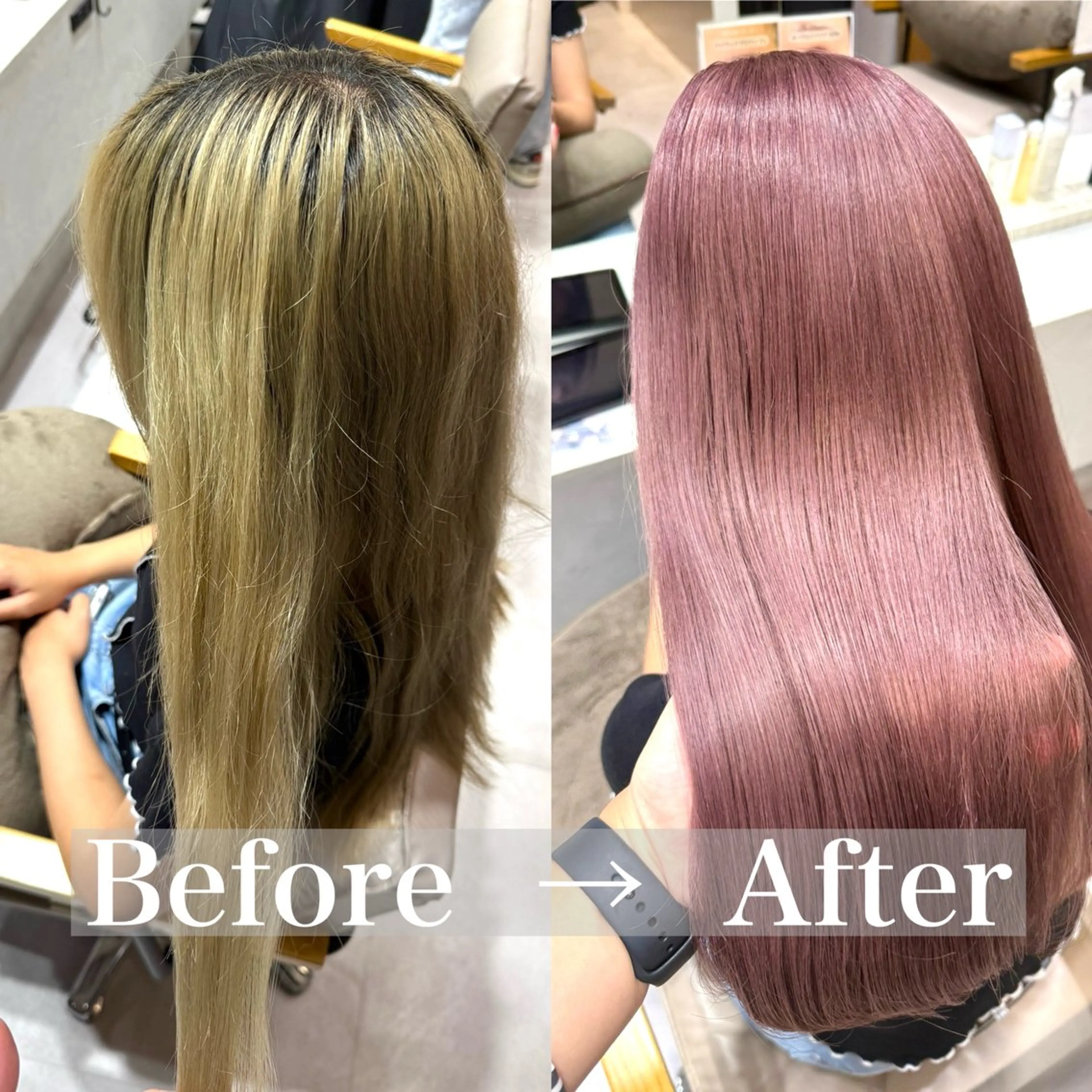 セミロング カラー ヘアカラー トリートメント 艶カラーsora🐰 カラーモデル募集🩵のヘアスタイル