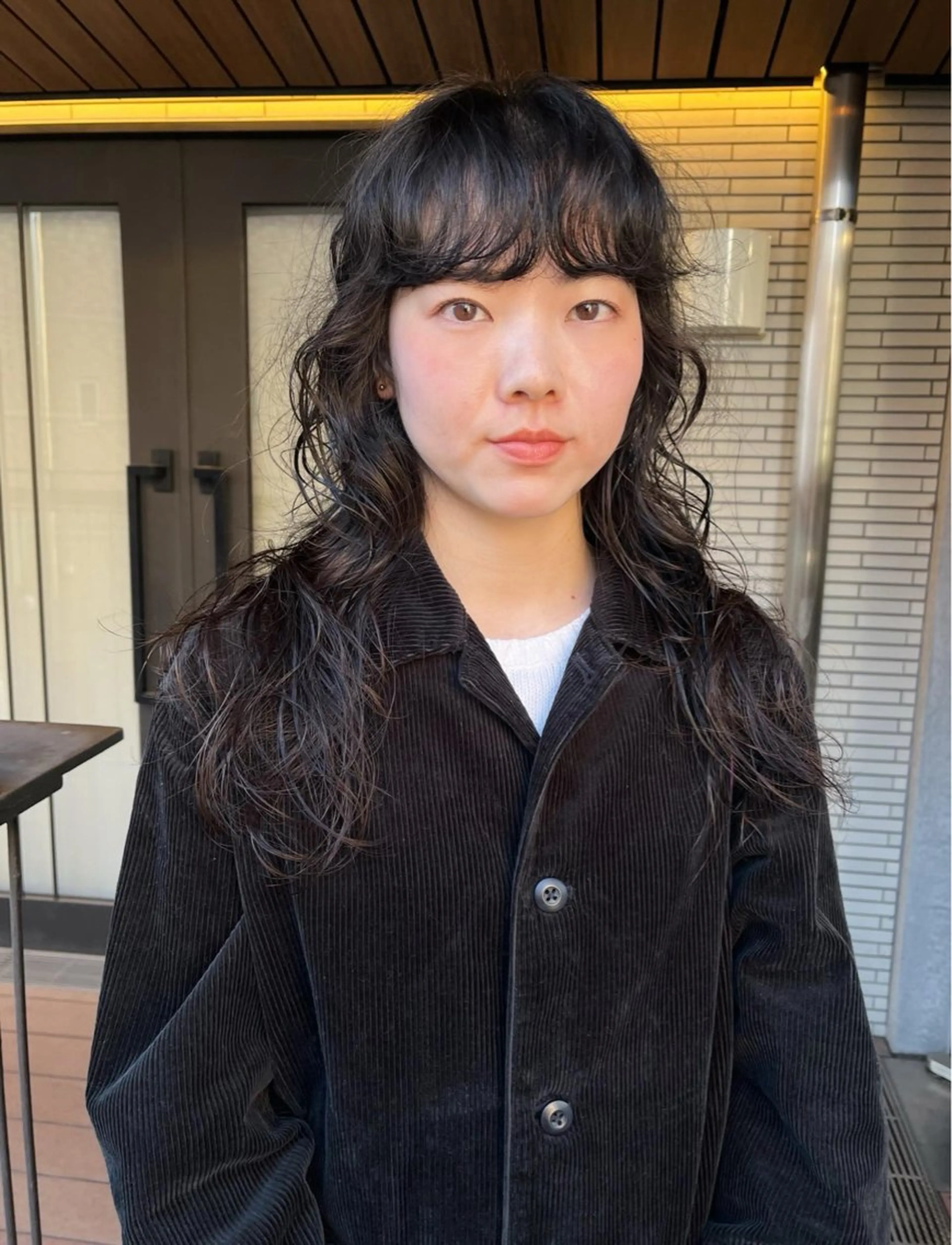 ロング パーマ カット パーマ 暖色/パーマ 🌼クニトウメイのヘアスタイル