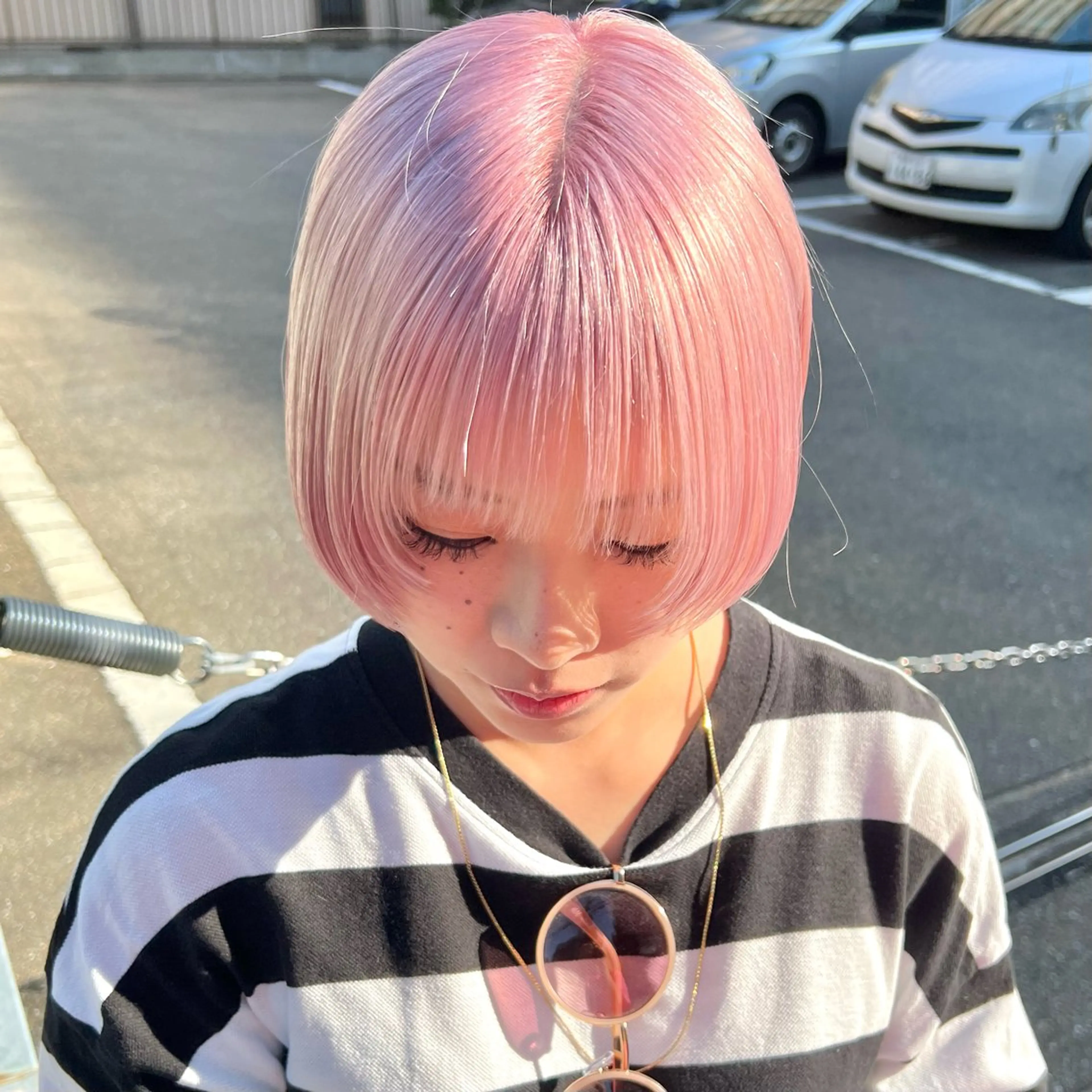 ショート カラー ブリーチ 透明感カラー ケアブリーチ×ハイト ーン専門/SHOTAのヘアスタイル