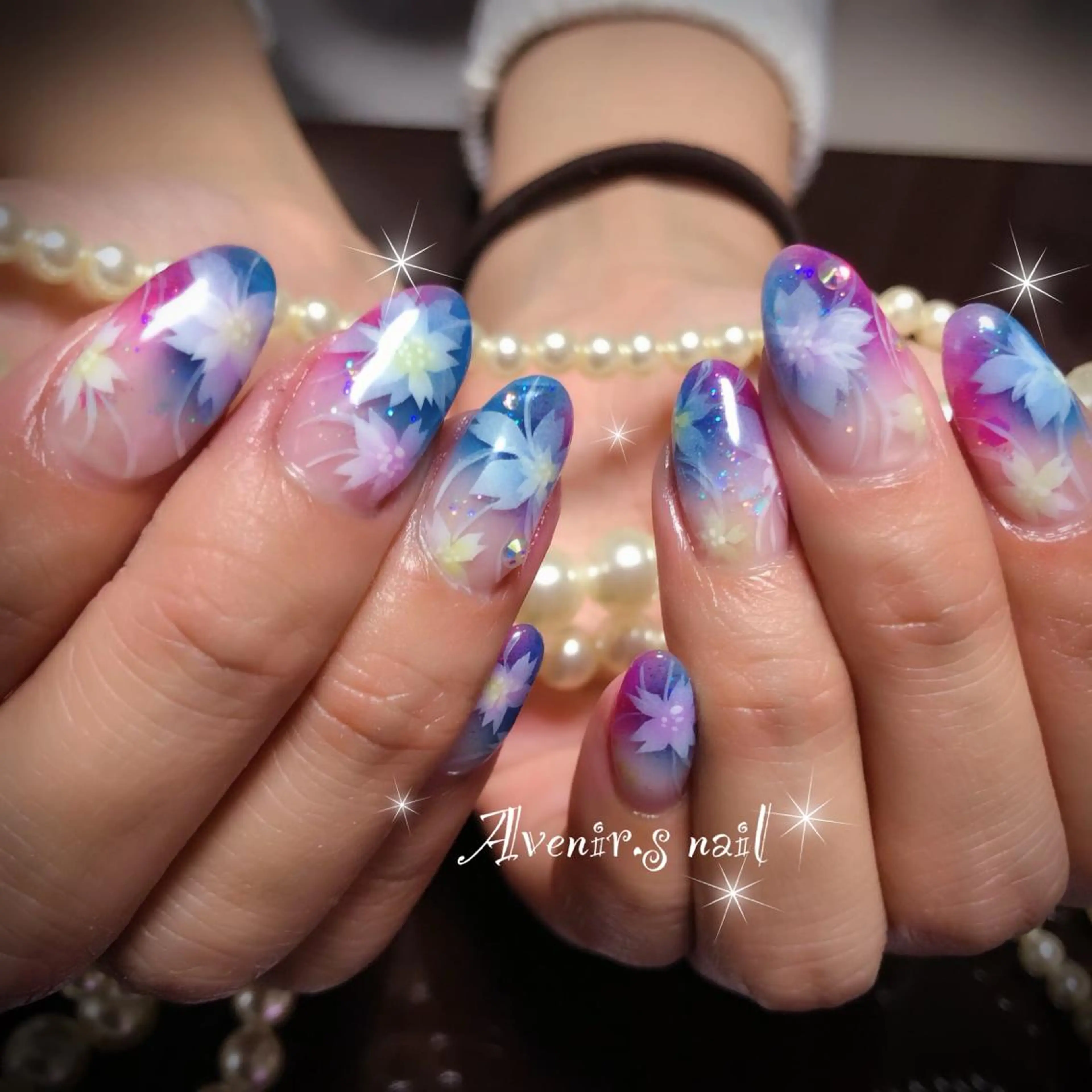 ネイル 桜ネイル Home Salon Avenir.のネイルデザイン