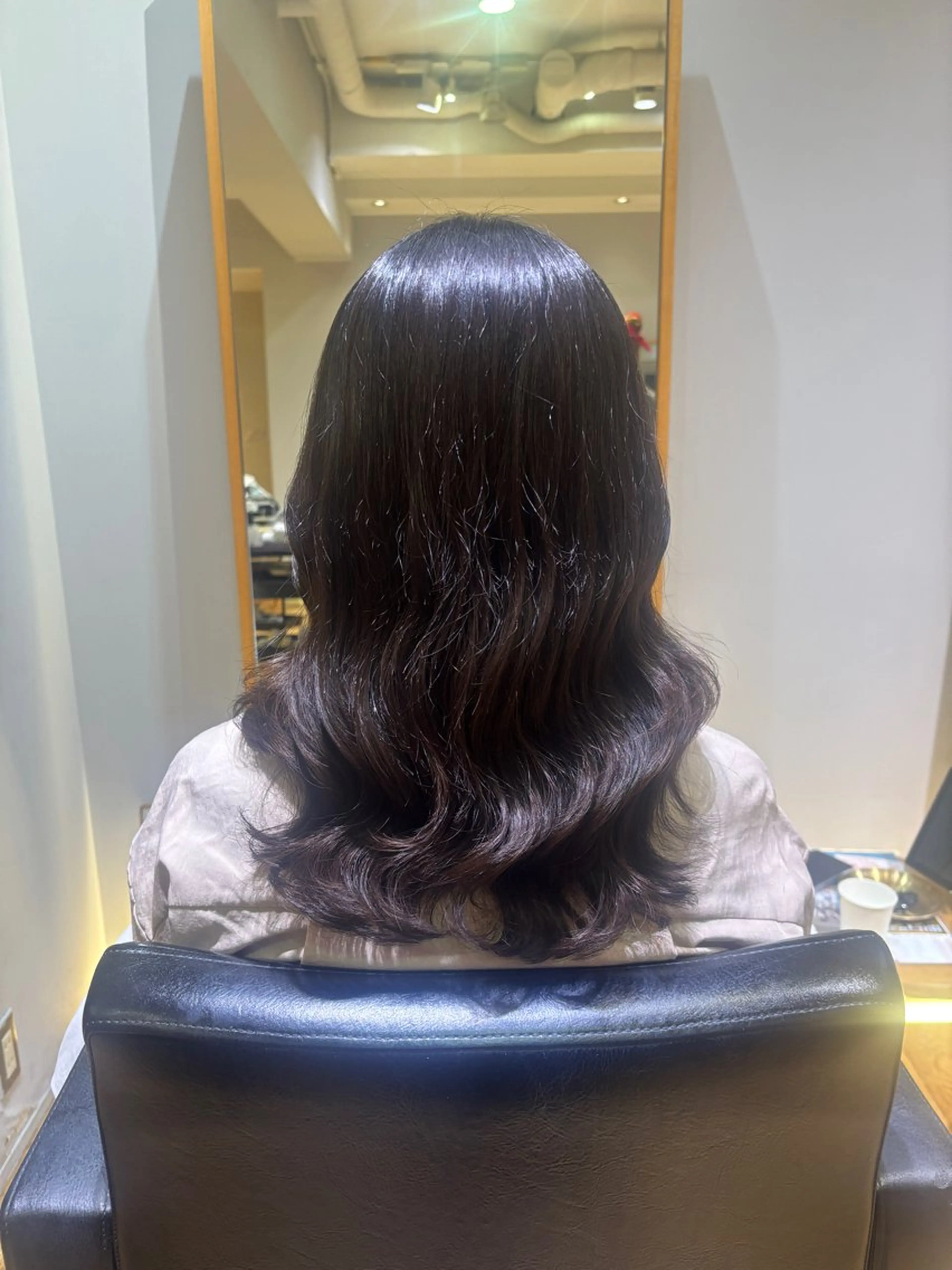 ミディアム パーマ パーマ 韓国風パーマ/ オリーブ🇰🇷あゆのヘアスタイル