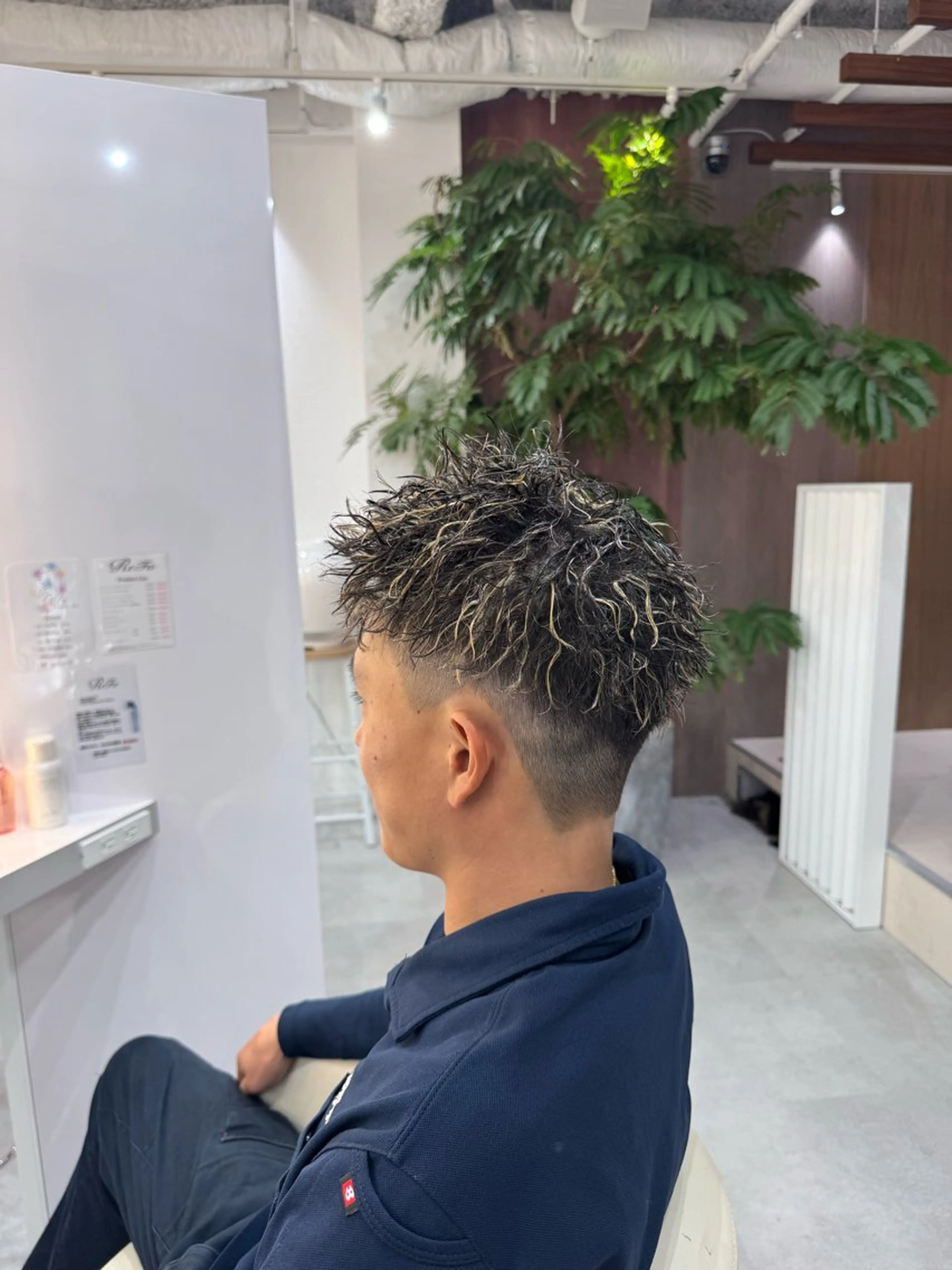 ショート カラー パーマ メンズ KAITO メンズ特化美容師のヘアスタイル