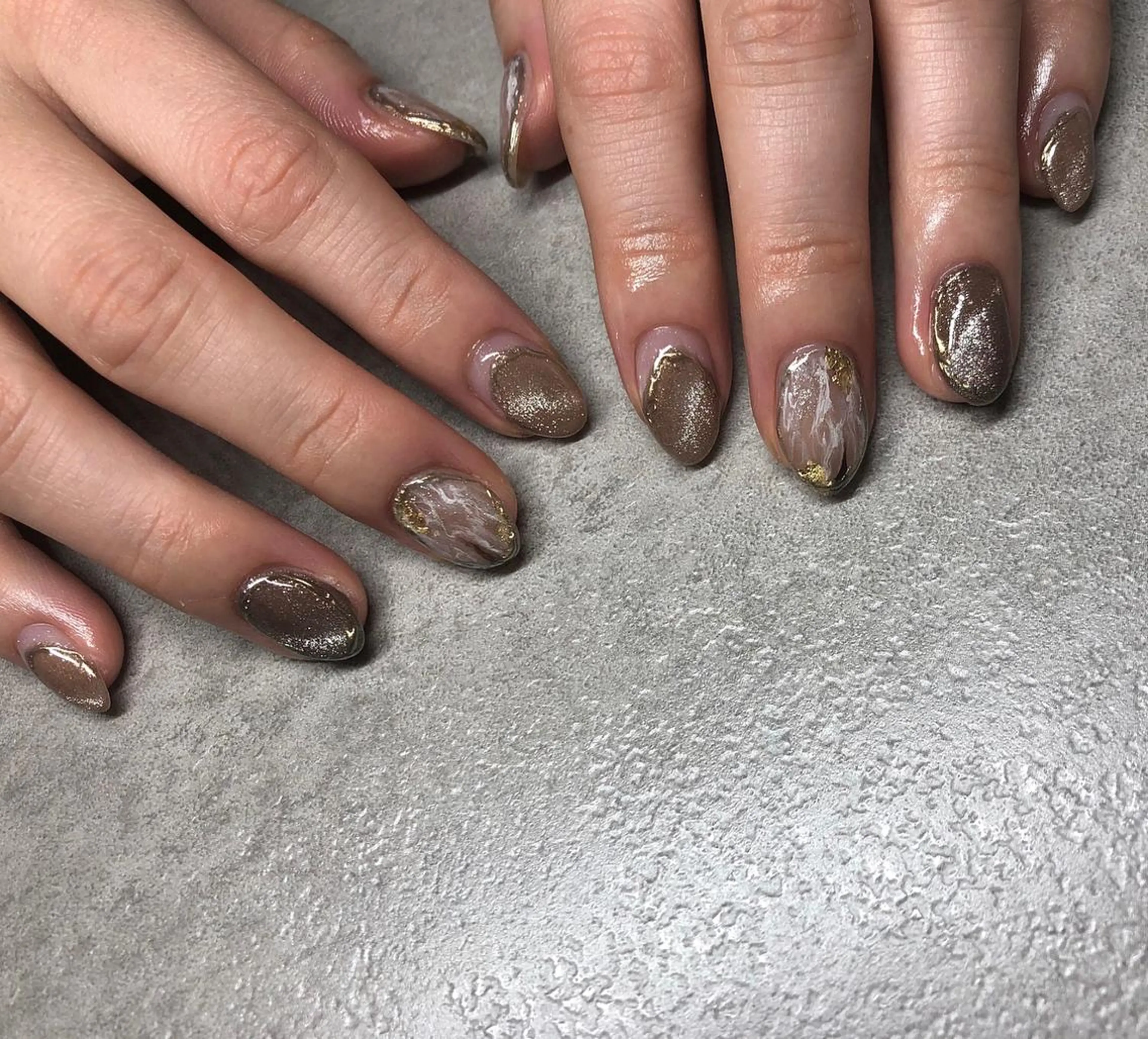 ネイル マグネットネイル ハンドネイル パラあり！フィルイン 美フォルムのネイルデザイン