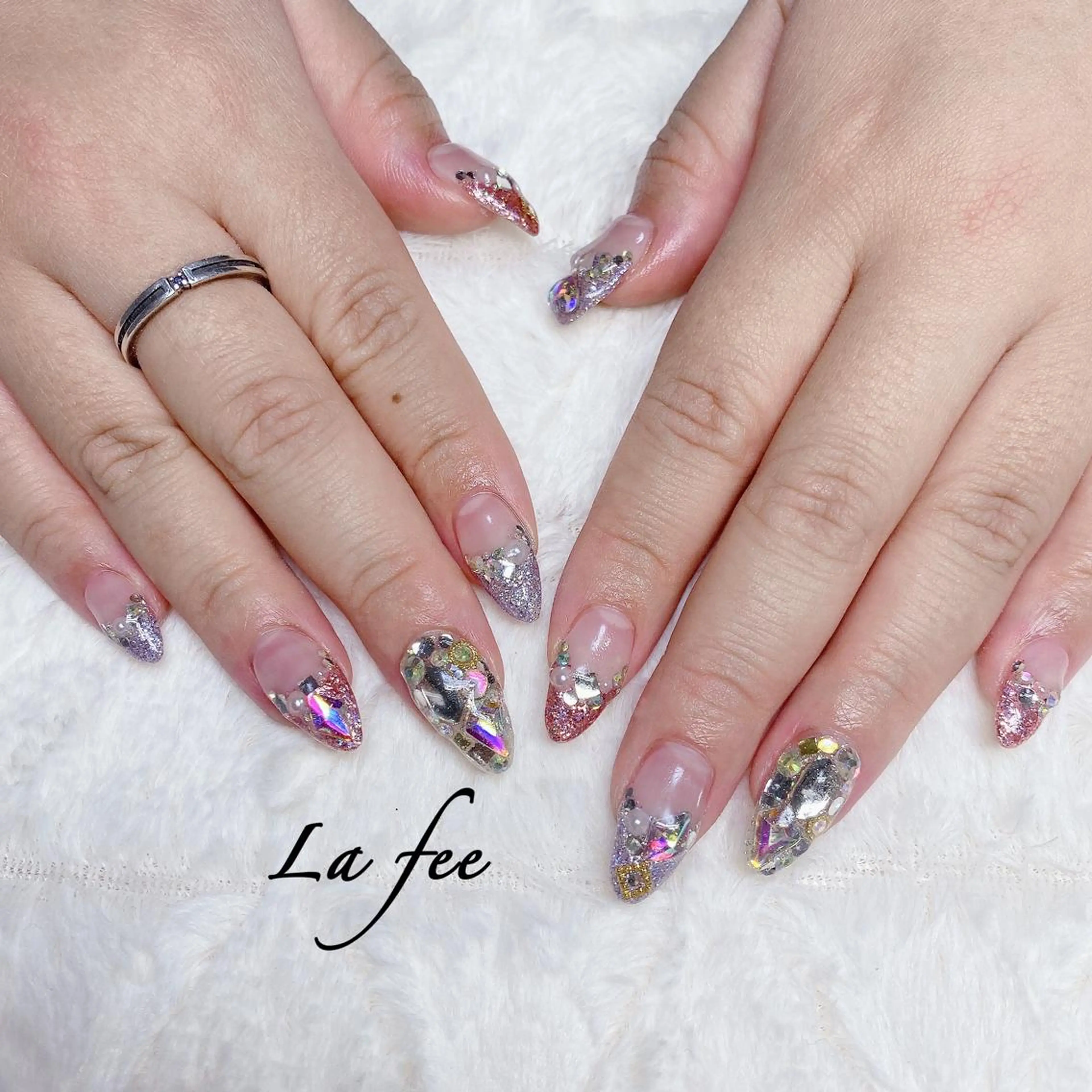 カラー ネイル ハンドネイル ハンドケア La feeのネイルデザイン