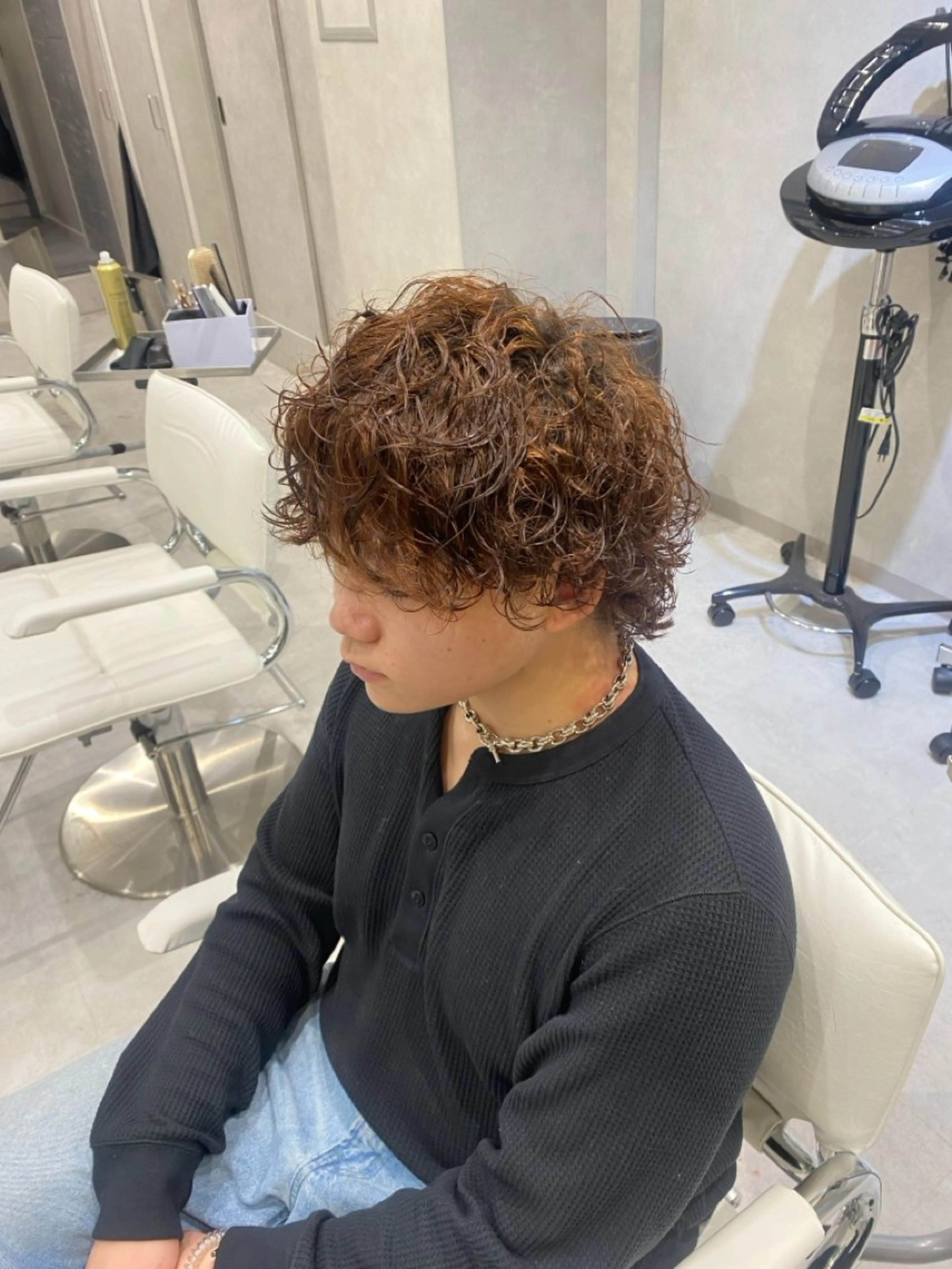 ミディアム カット パーマ 髪質改善/レイヤー 🫧山本勇輝🫧のヘアスタイル