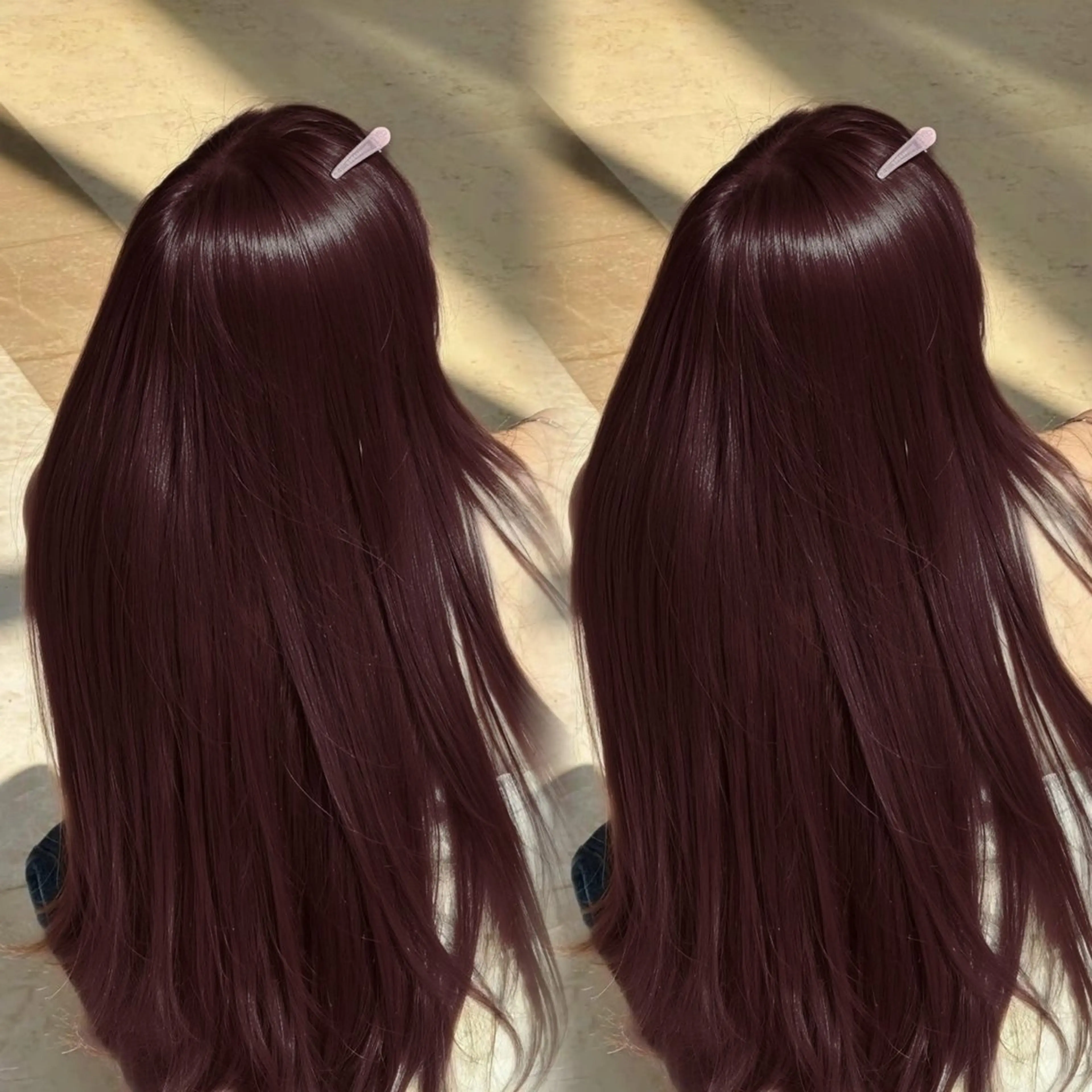 カラー ヘアカラー トリートメント ヘッドスパ ヘアセット 🍒暖色カラー🍒 YUUNAのヘアスタイル