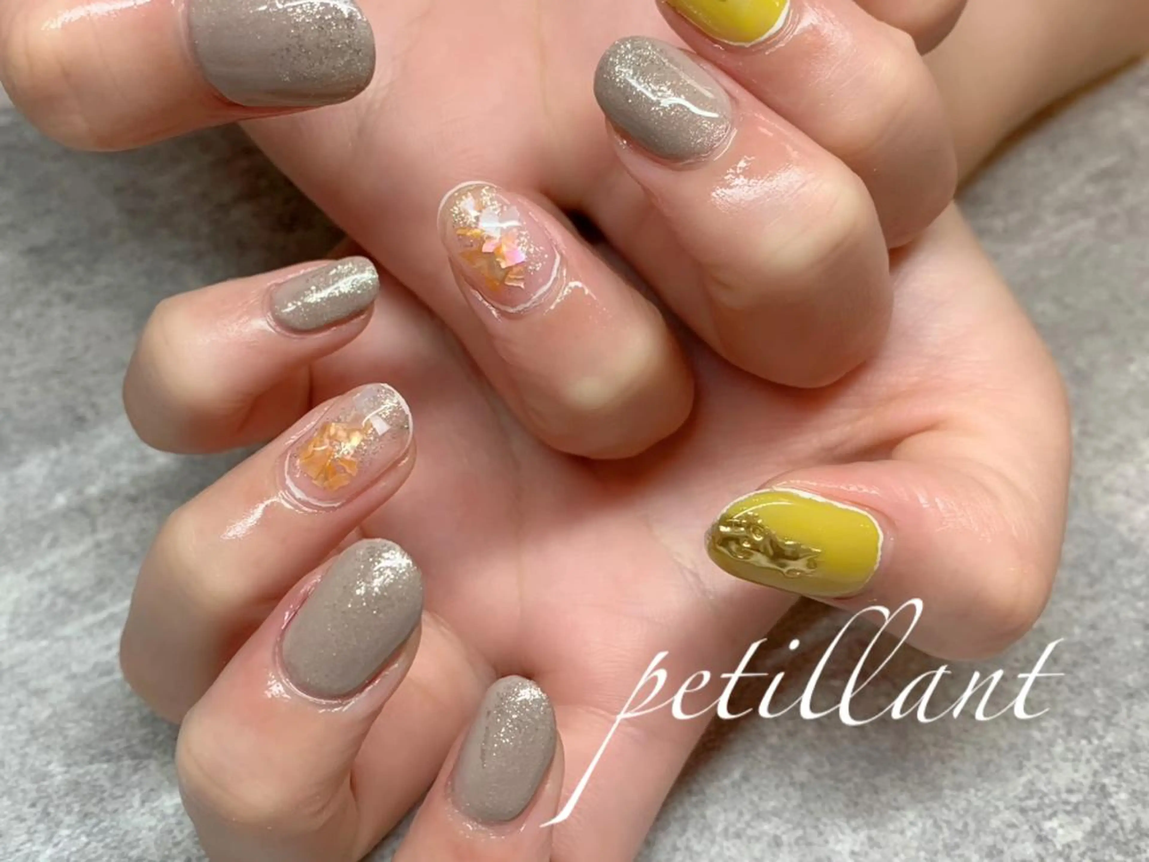 ネイル クリアネイル nail salon petillantのネイルデザイン