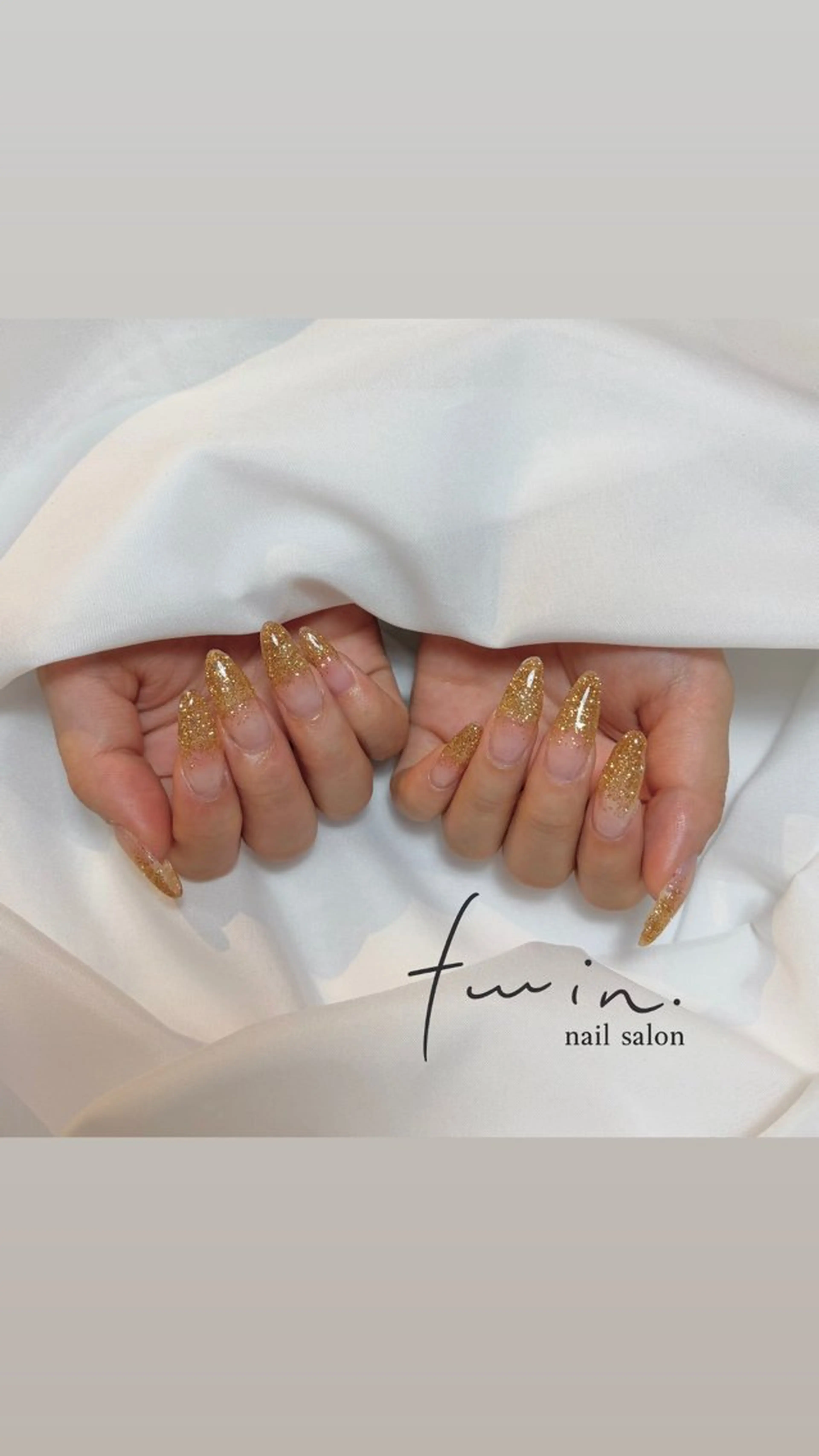 ネイル グラデーション ラメ(グリッター) ラメグラデーション twin. kana名古屋のネイルデザイン