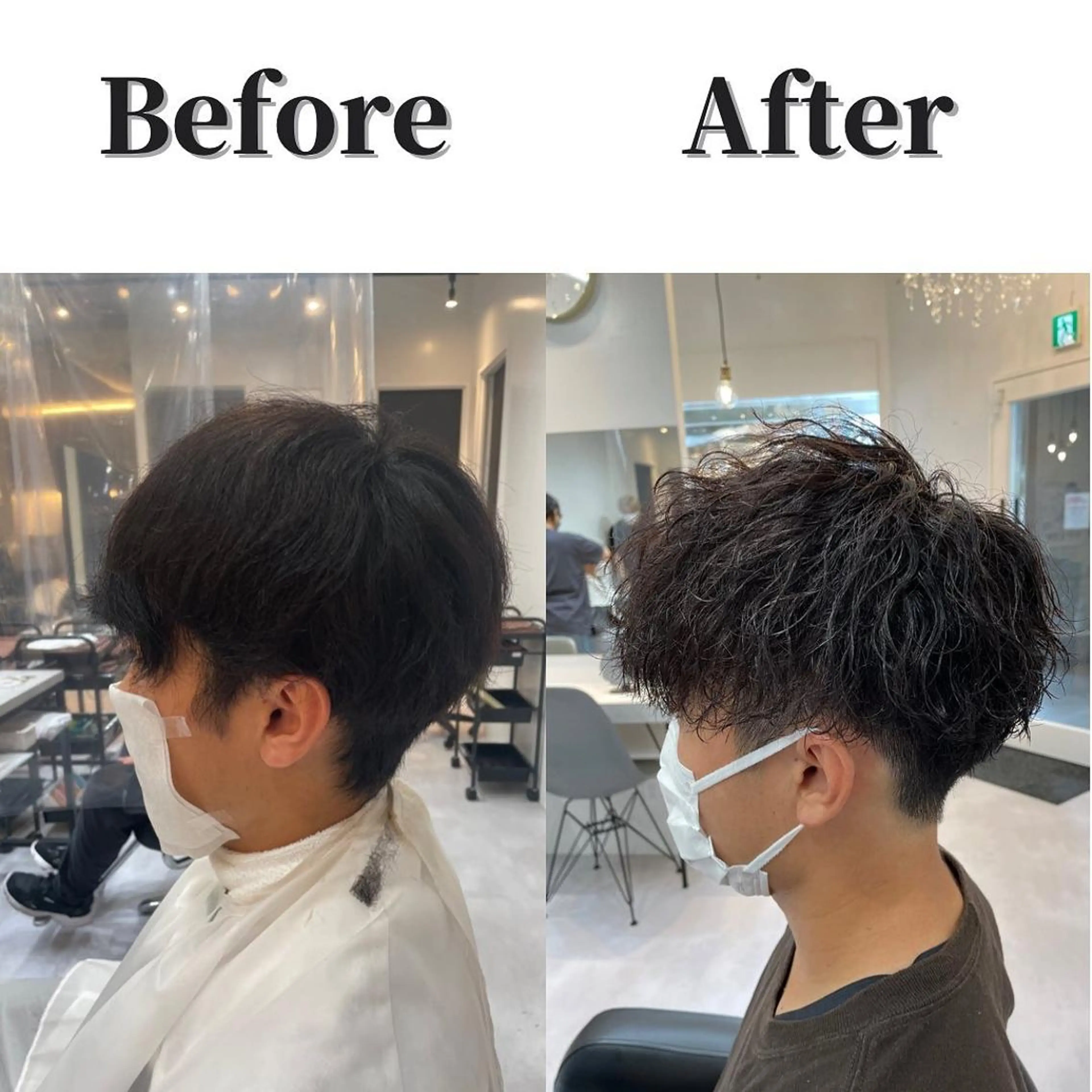 ショート 髪質改善× 白髪ぼかし溝江のヘアスタイル