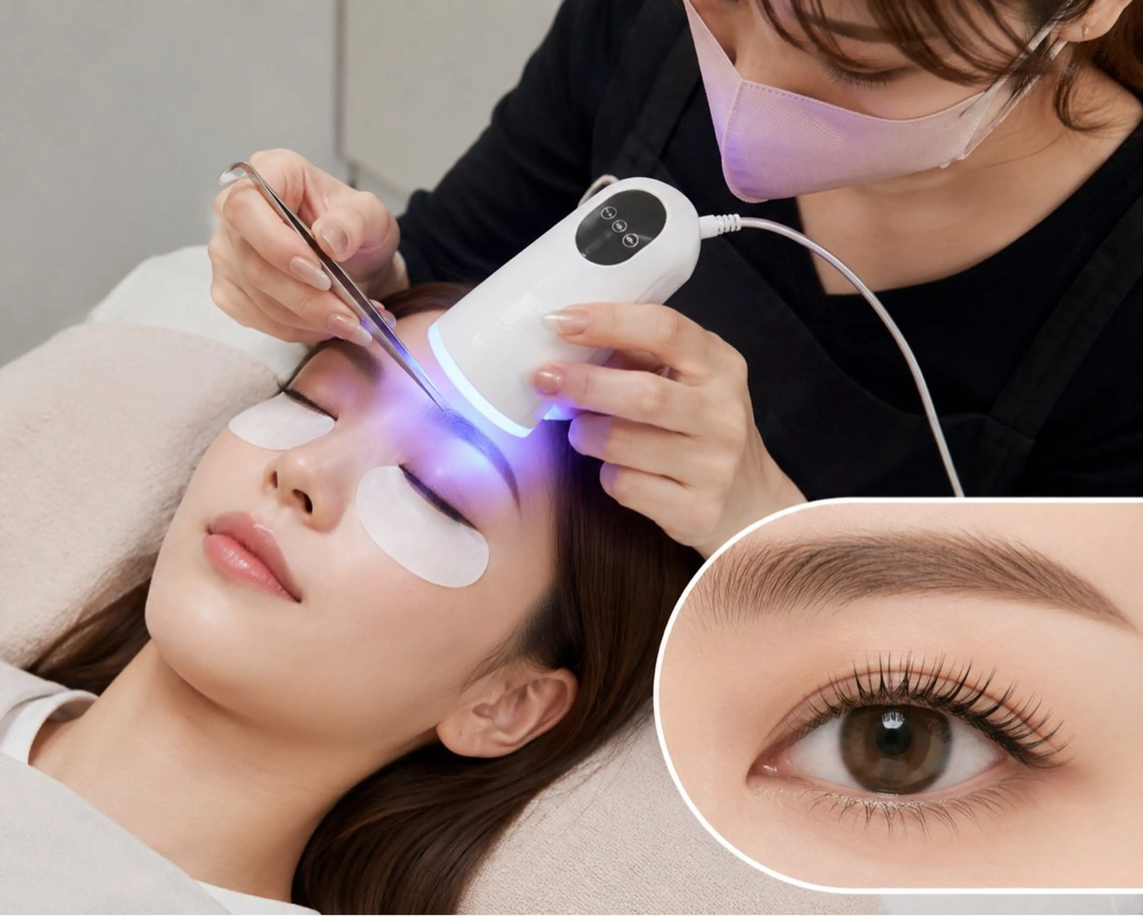 💫最新💫話題沸騰中❣️【LEDマツエク】LEDフラットラッシュ100本 ¥6900の写真