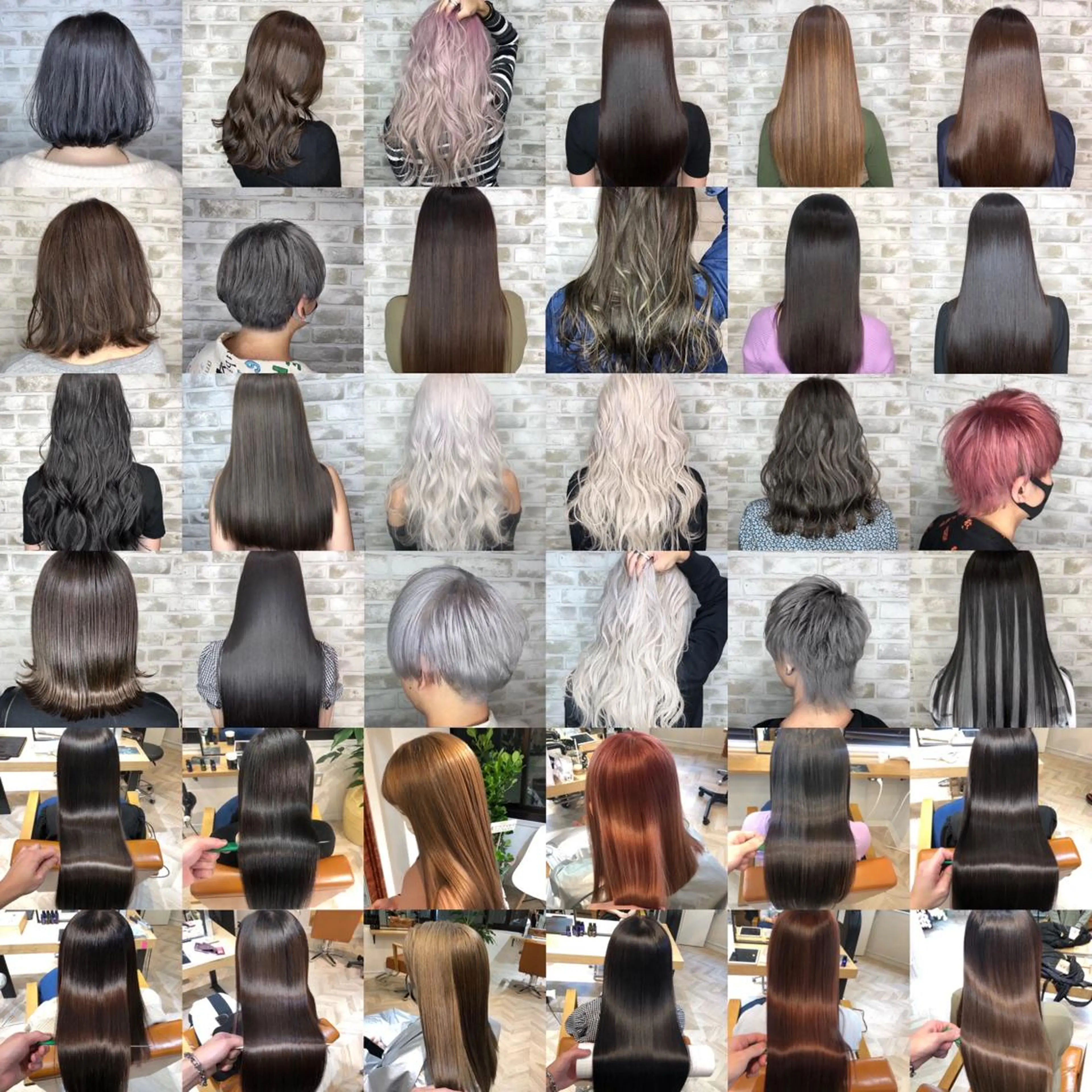 セミロング カラー ヘアアレンジ トッチ 艶髪髪質改善のヘアスタイル