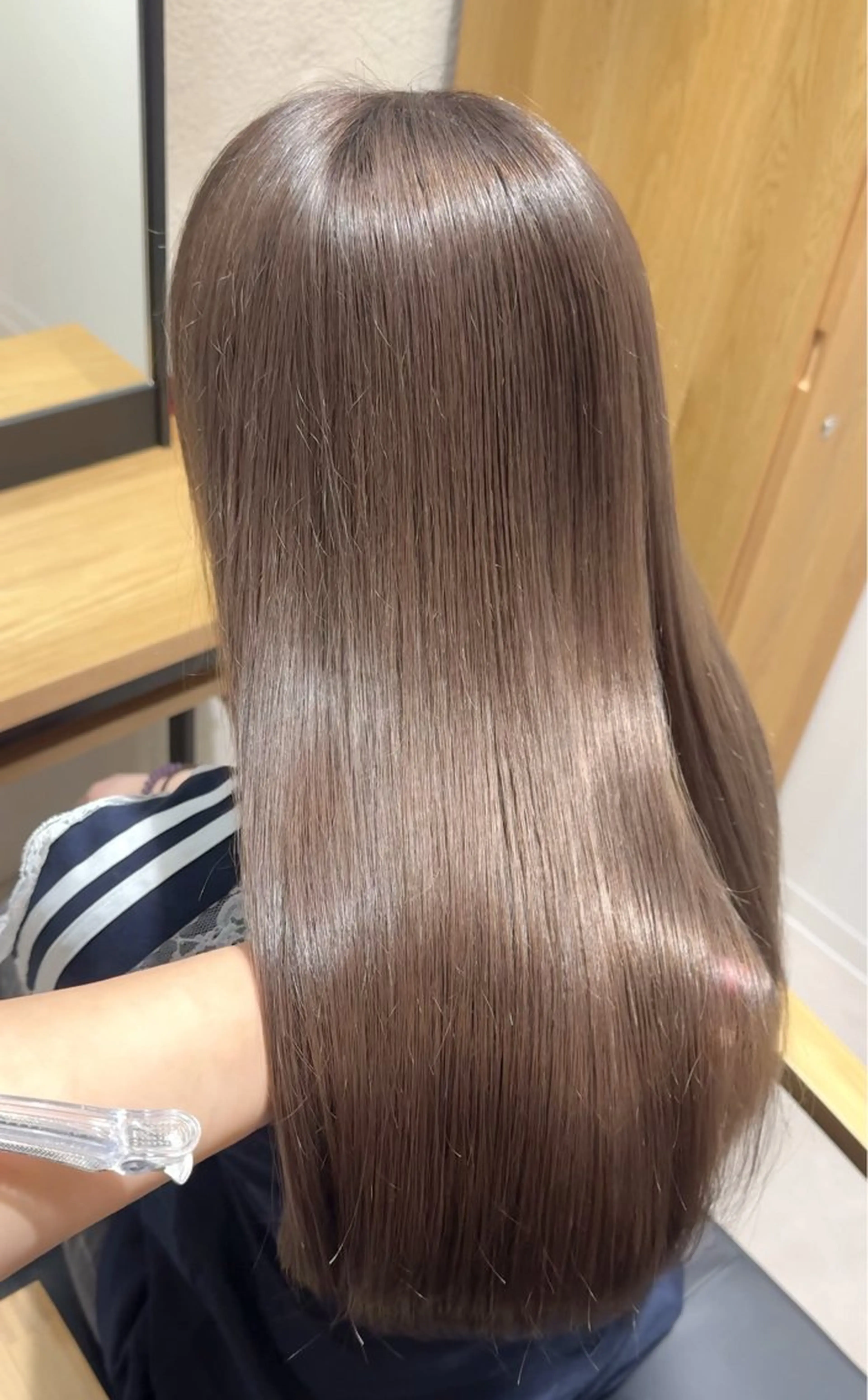 セミロング ヘアカラー トリートメント たかはし るなのヘアスタイル