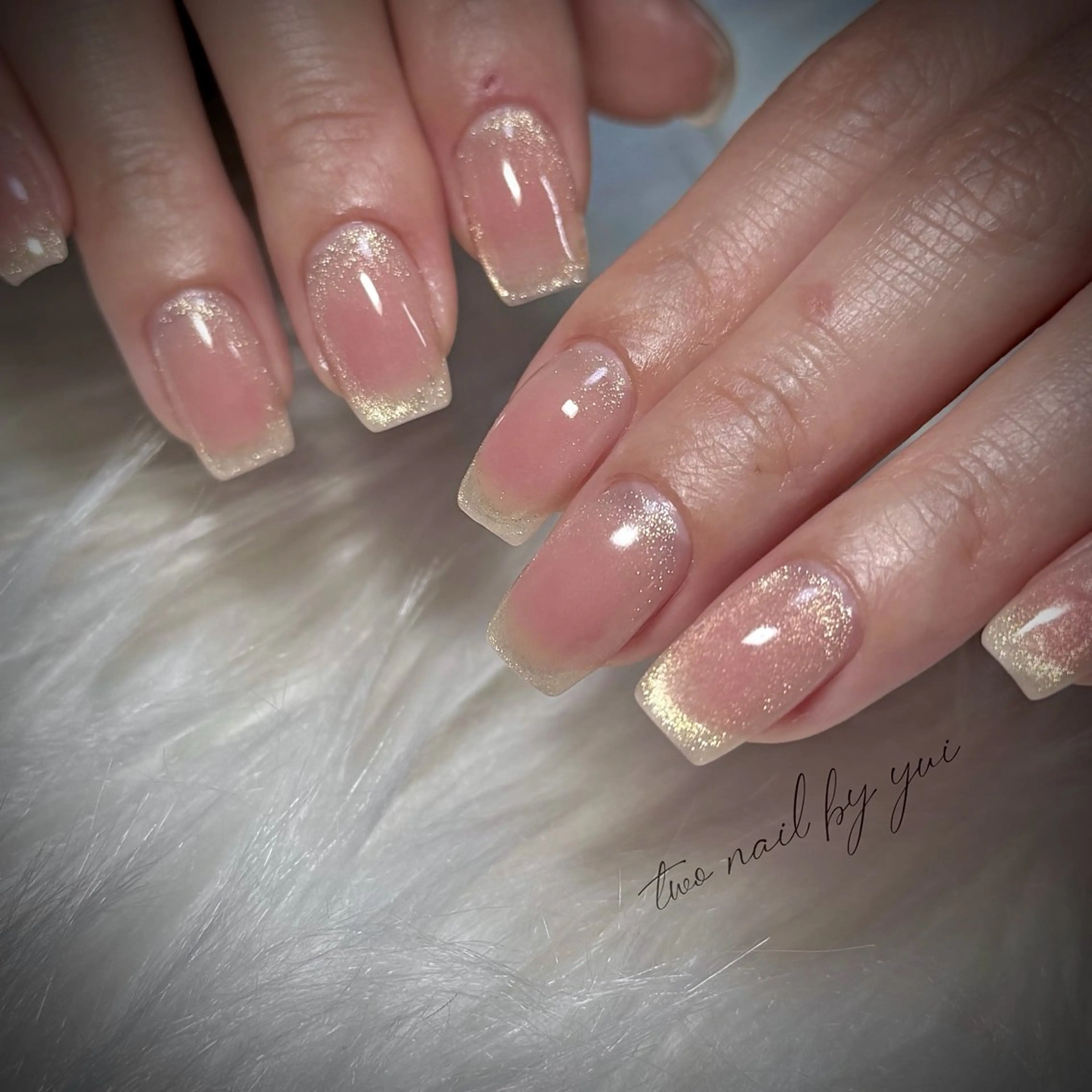 ネイル アートネイル マグネットネイル ネイルチップ ホワイト ハンドネイル two nailのネイルデザイン