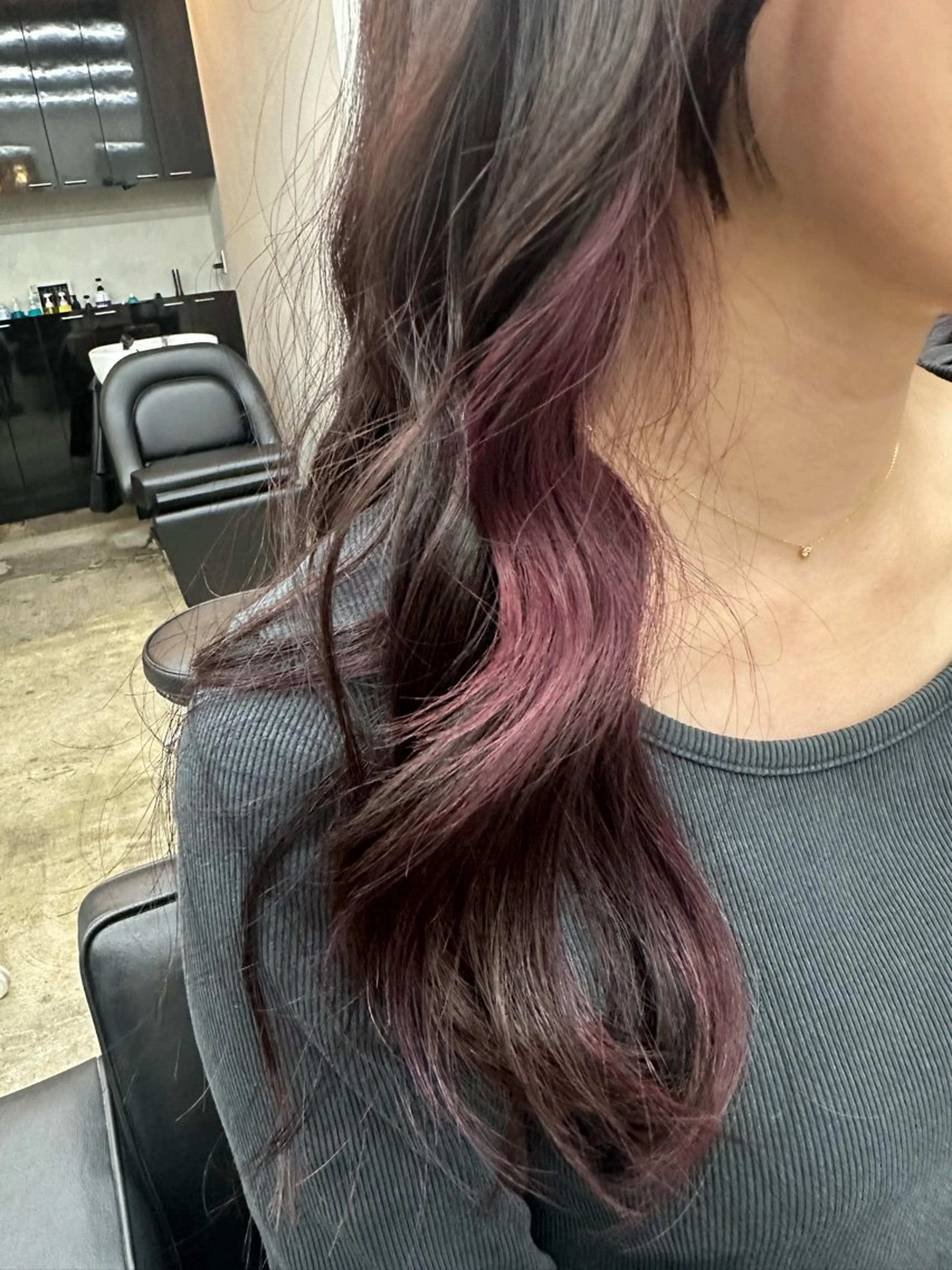 ロング カラー ラベンダーカラー ラベンダーピンク ピンクカラー カット ヘアカラー トリートメント 🪐LANDS🪐 福垣 海也のヘアスタイル