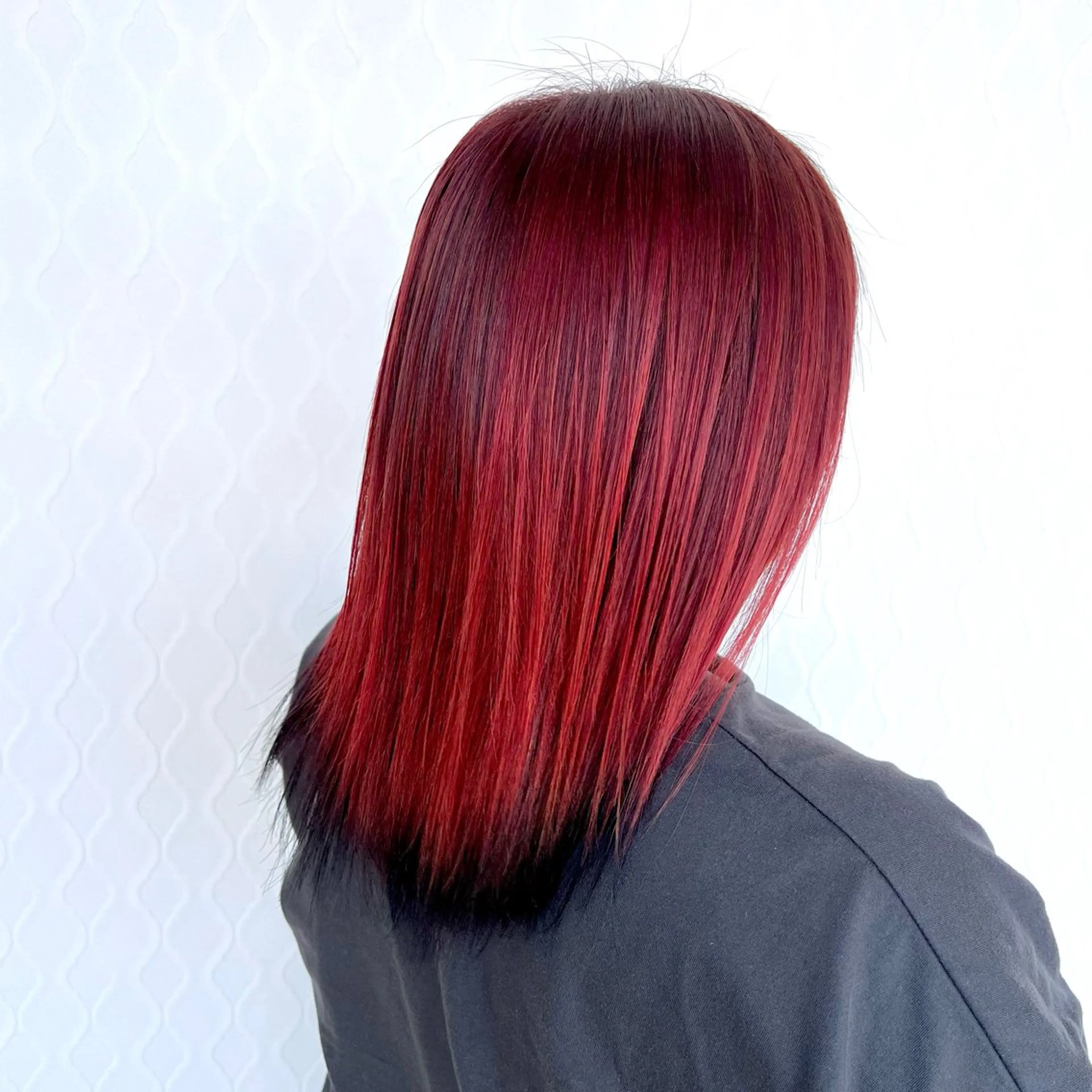 ミディアム カラー レッドカラー ヘアカラー CA-PETZ 大石 ゆうなのヘアスタイル