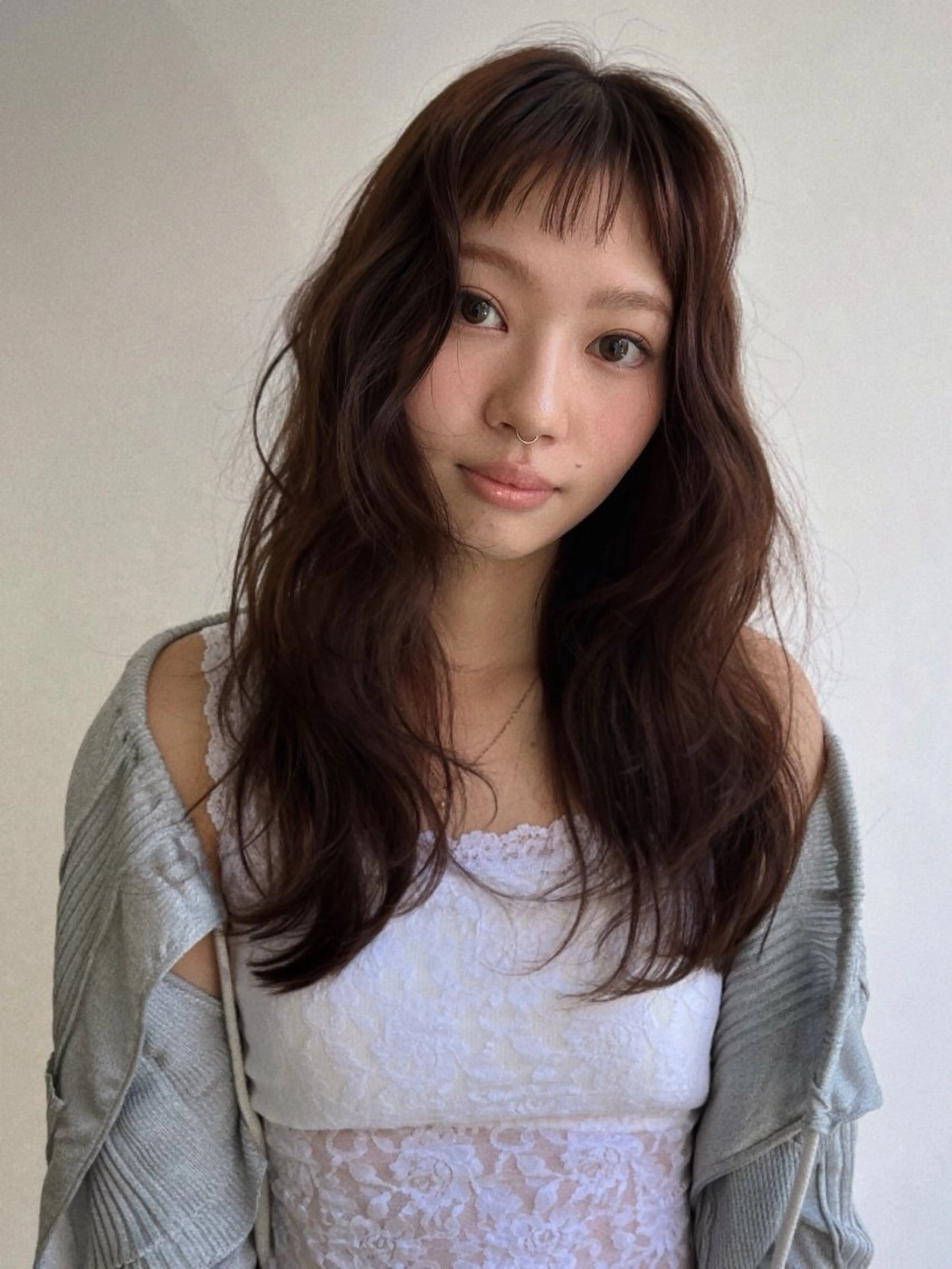 ロング カット ヘアカラー レイヤー/ケアパーマ /ニュアンス/モードのヘアスタイル