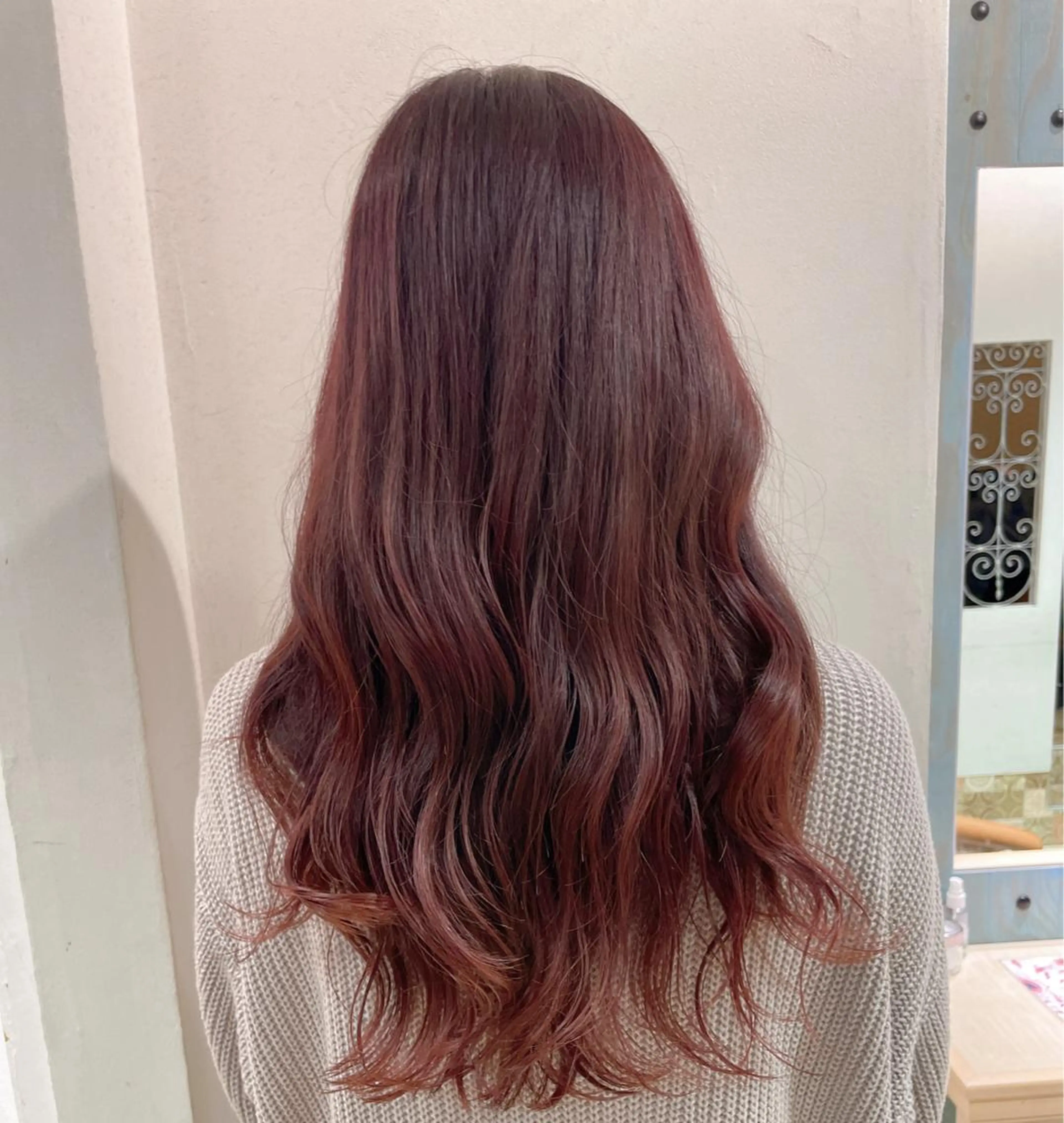 ロング カラー ブラウンカラー ピンクカラー ピンクブラウン ブリーチなし/暖色/ 透明感/ririkaのヘアスタイル