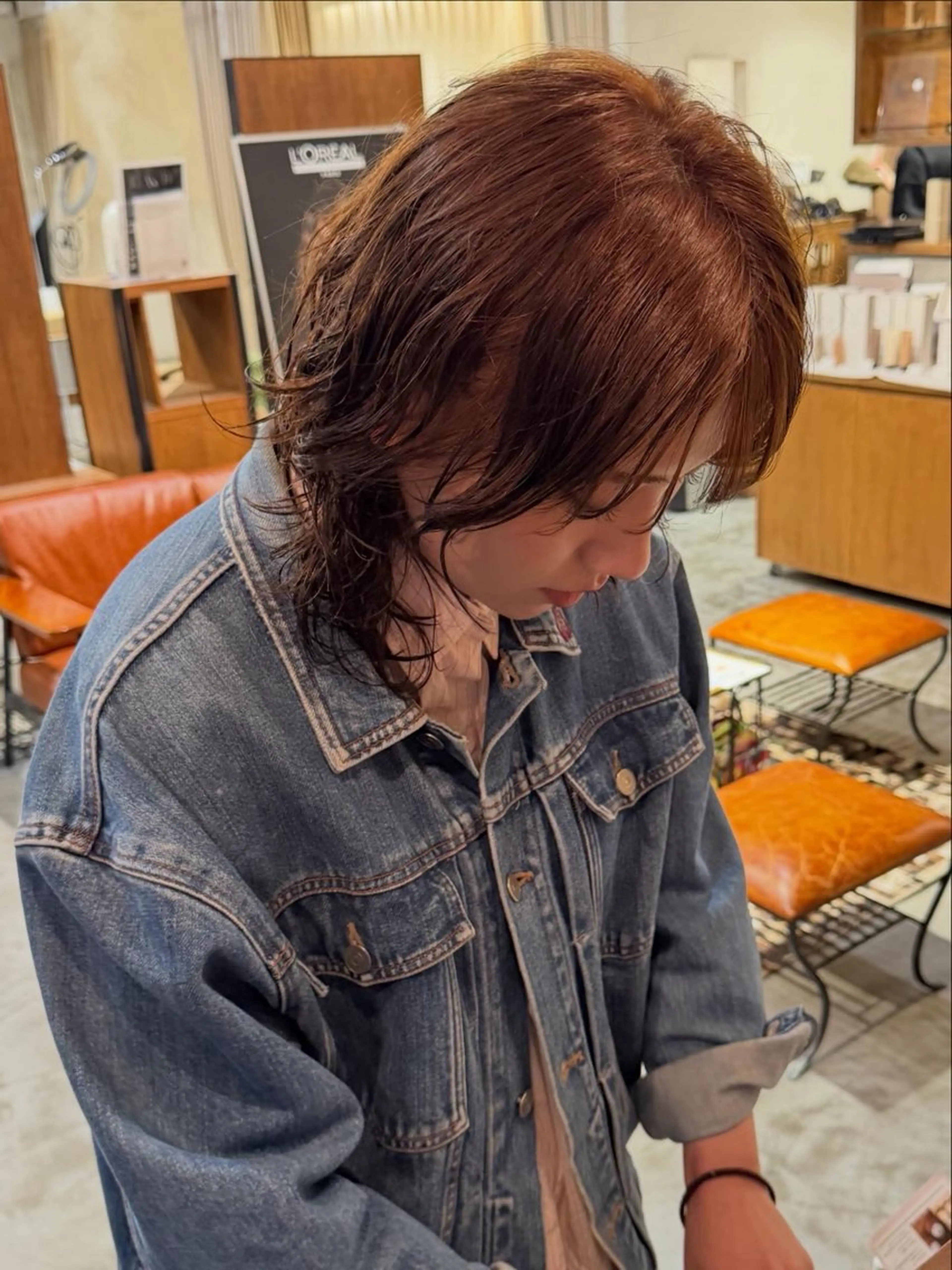 セミロング カラー ヘアカラー { door } Kawasakiのヘアスタイル