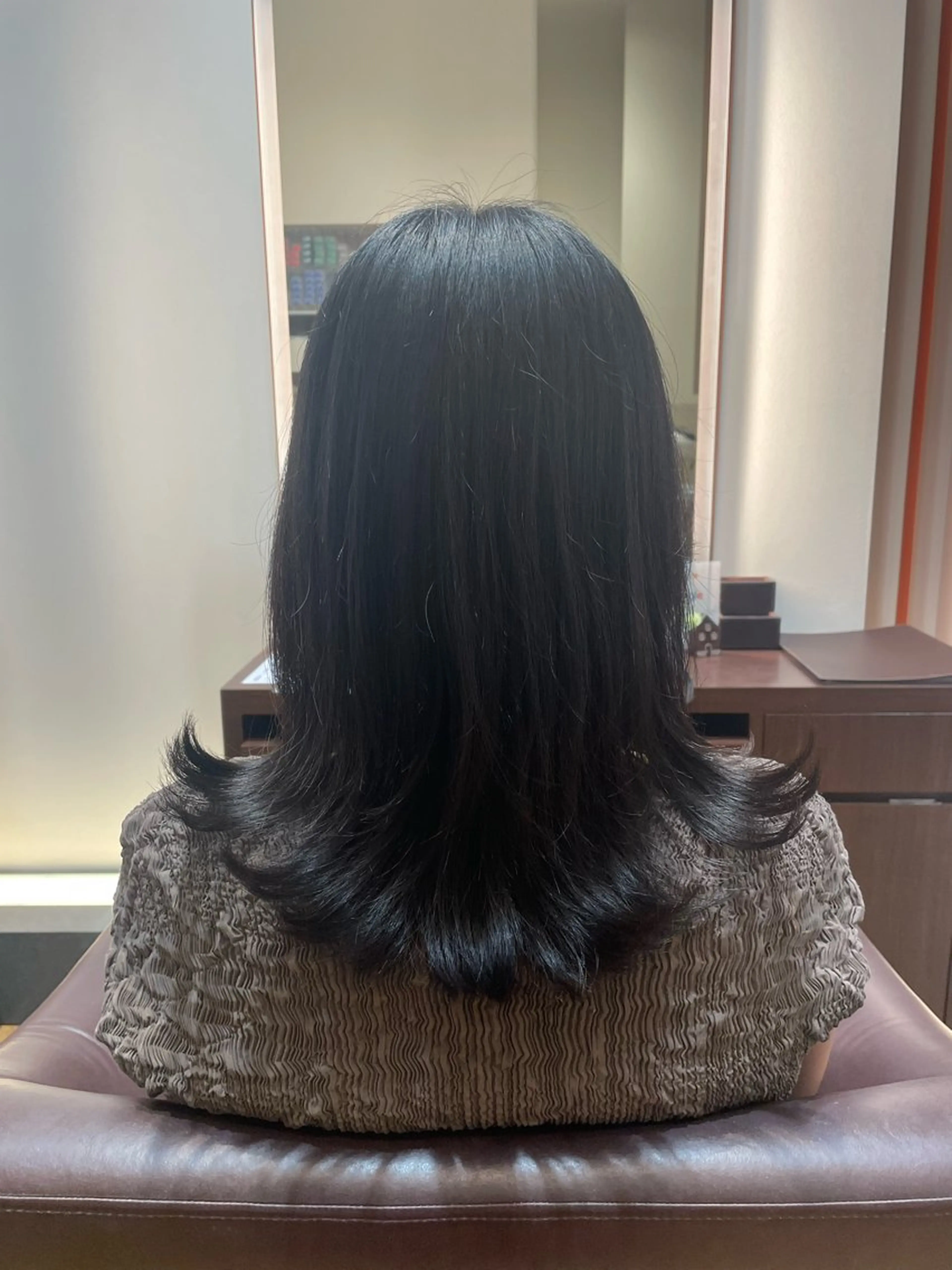 ロング 韓国風ヘア レイヤーカット 柴田 穂乃香のヘアスタイル