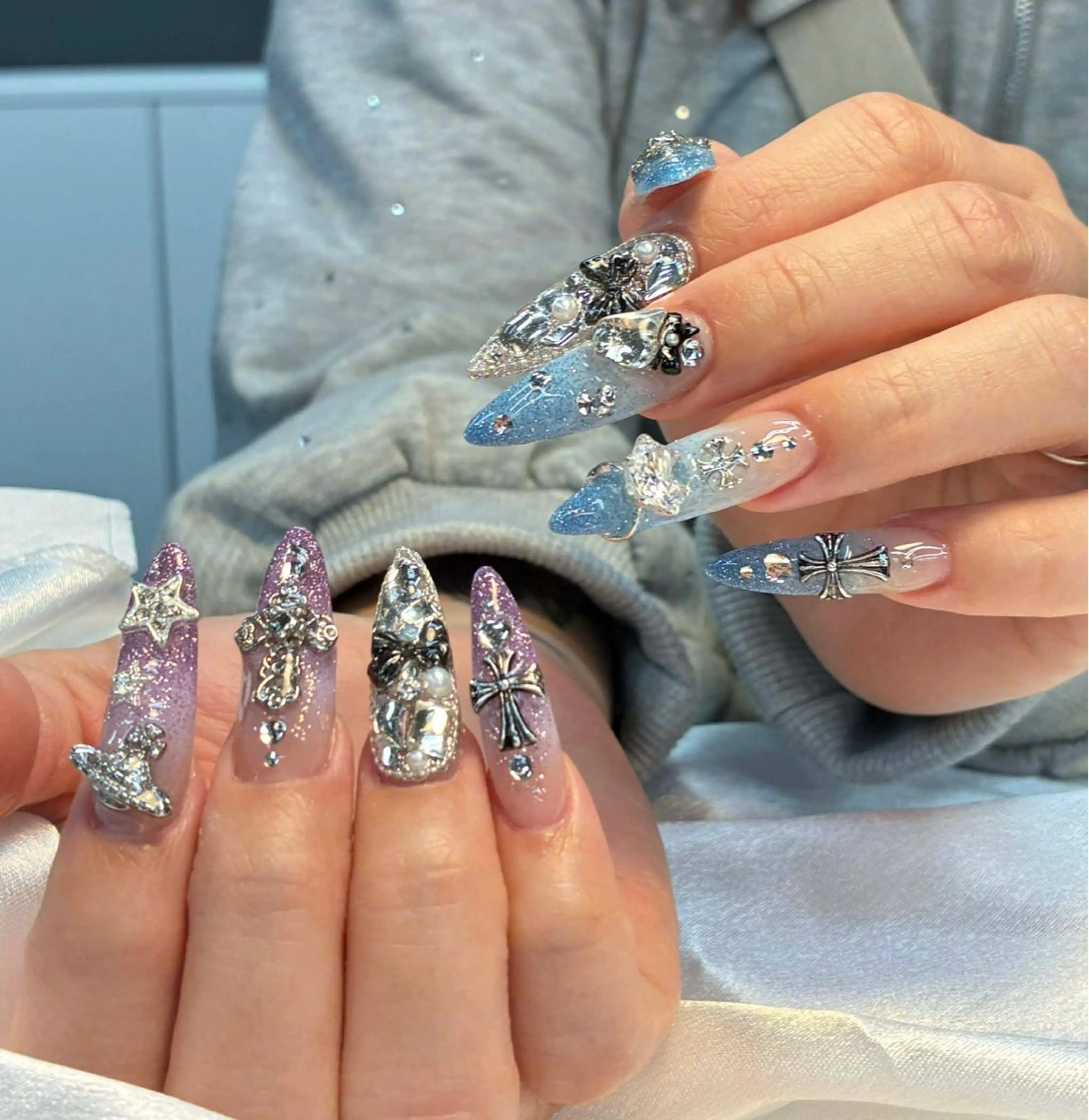 ネイル 韓国ネイル 持ち込み ニュアンスネイル ネイルチップ ハンドネイル Tini ANA.CHUOのネイルデザイン