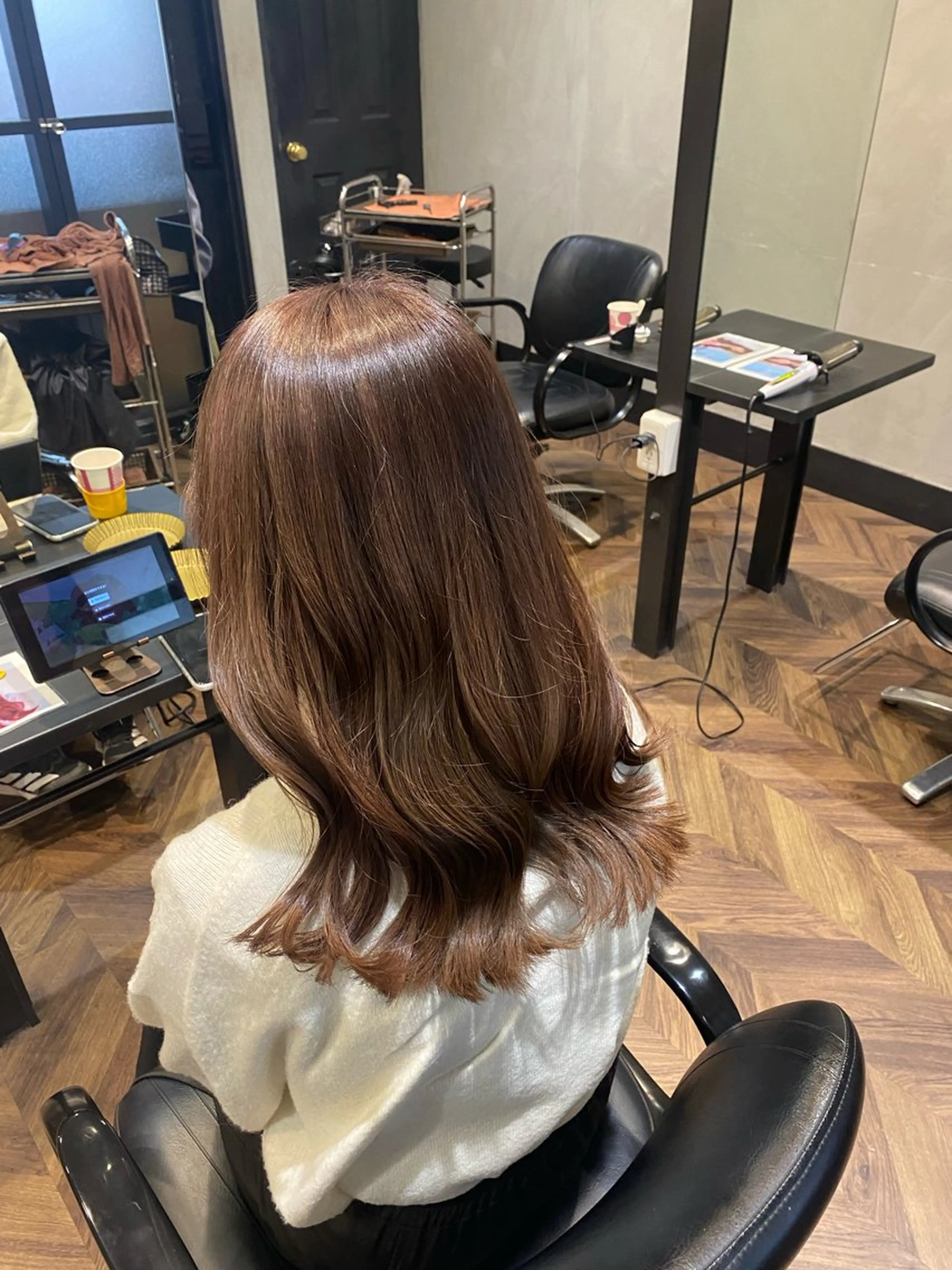 セミロング ヘアカラー angelica 🌸ayaka🌸のヘアスタイル