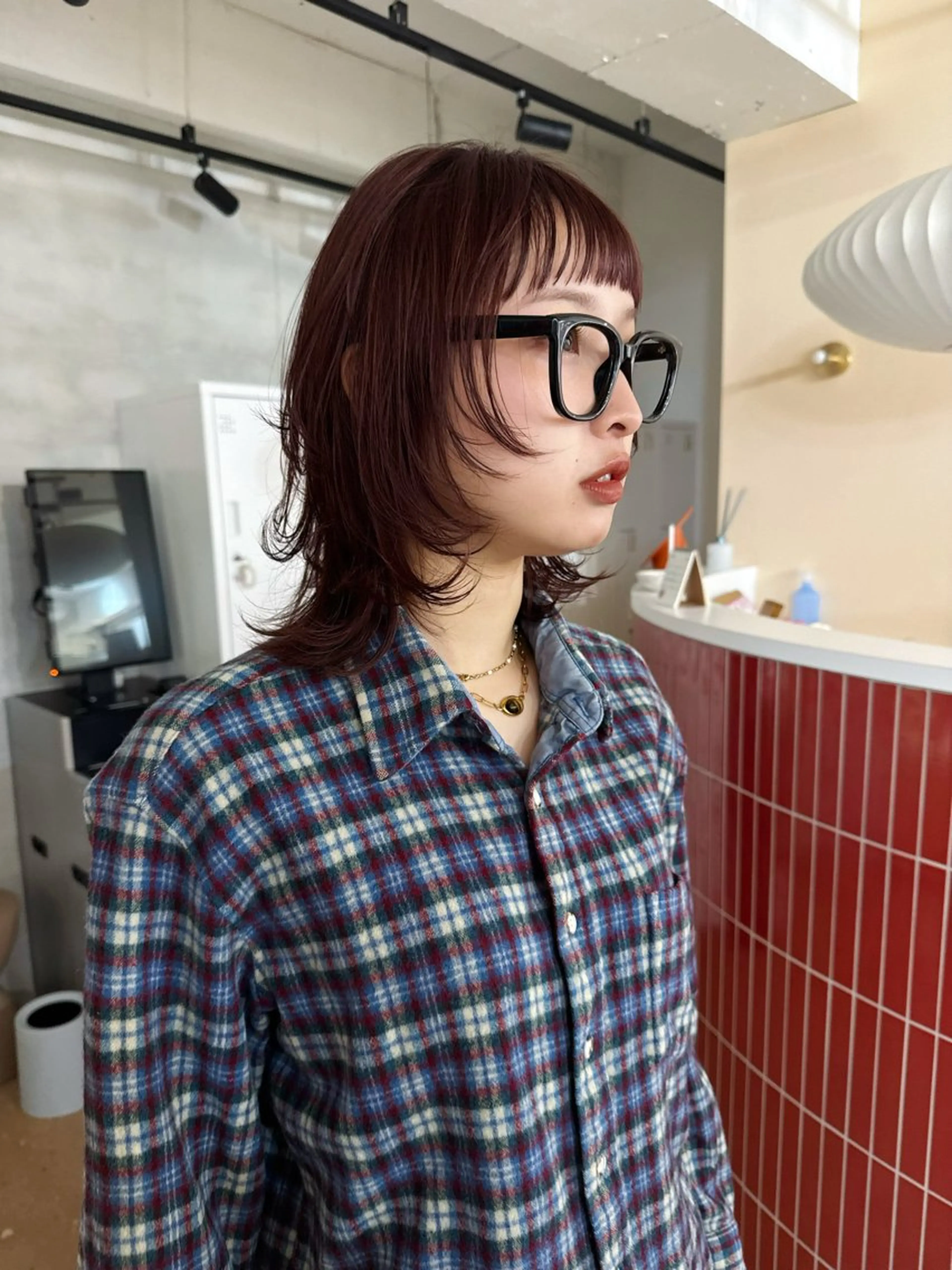 ミディアム カラー ❤️アヤカ Wカラー ボブ レイヤー❤️のヘアスタイル