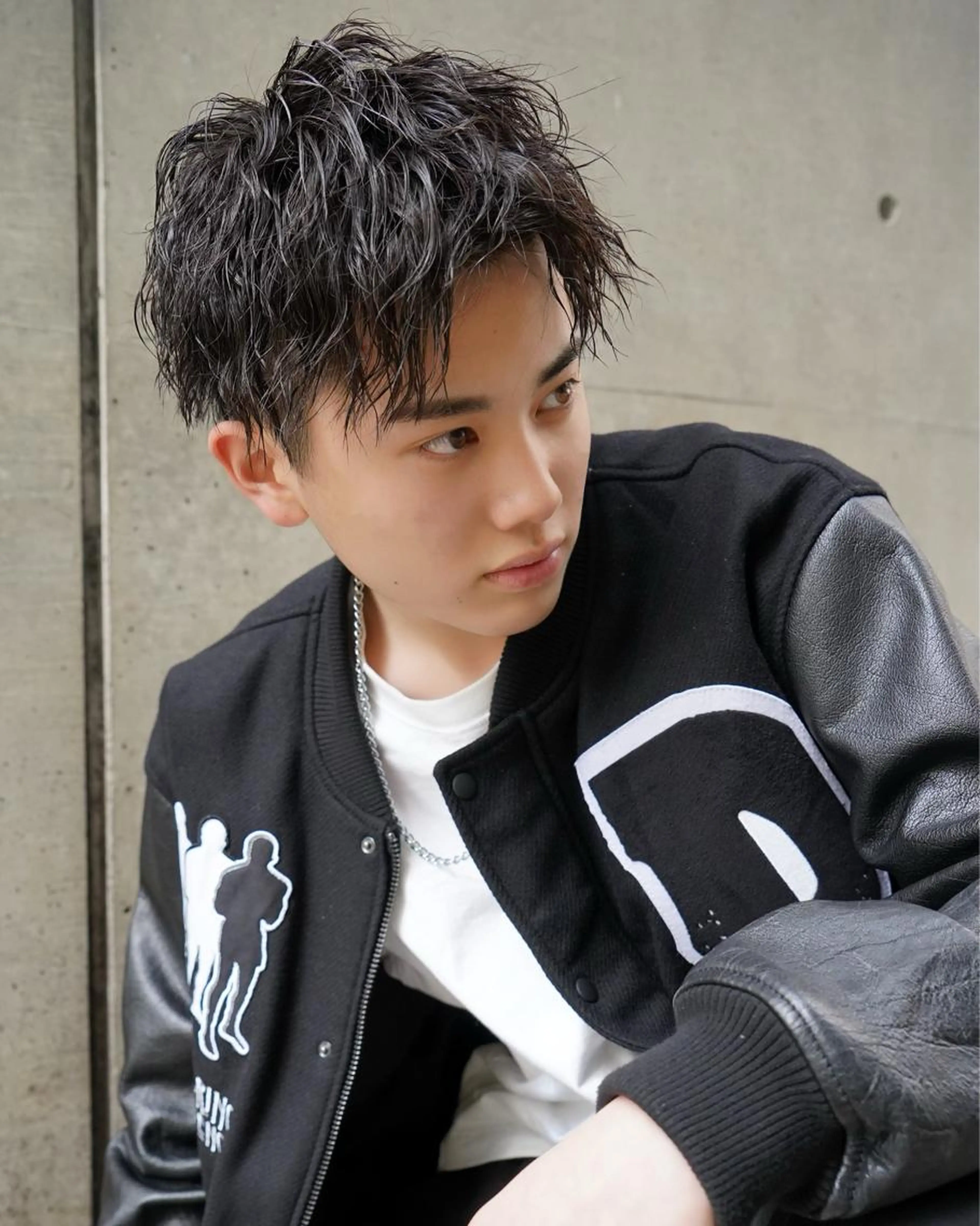 メンズカット+ソフトツイストパーマの写真