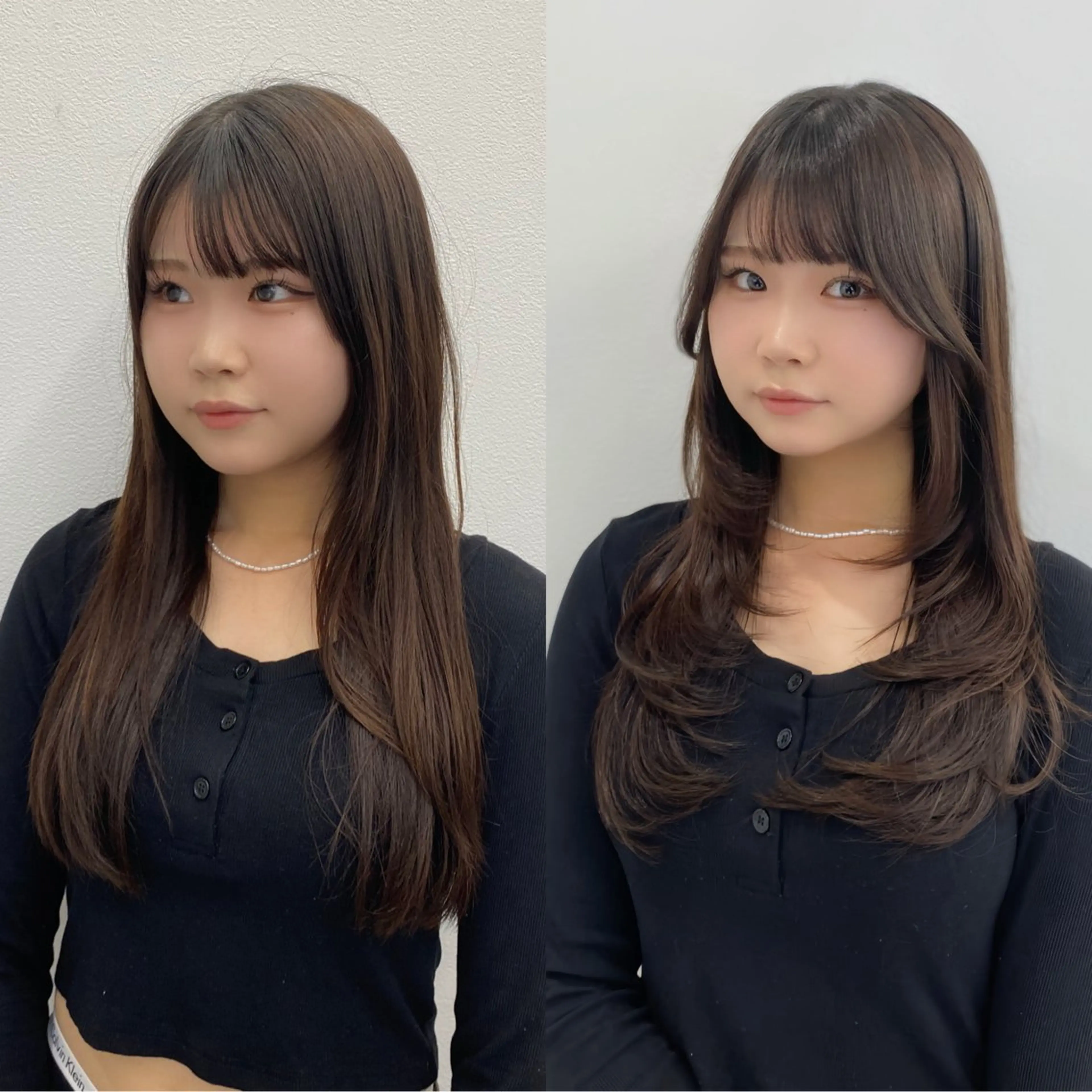 ロング カラー 韓国風ヘア レイヤーカット レイヤー/艶カラー /韓国ヘア/高松のヘアスタイル