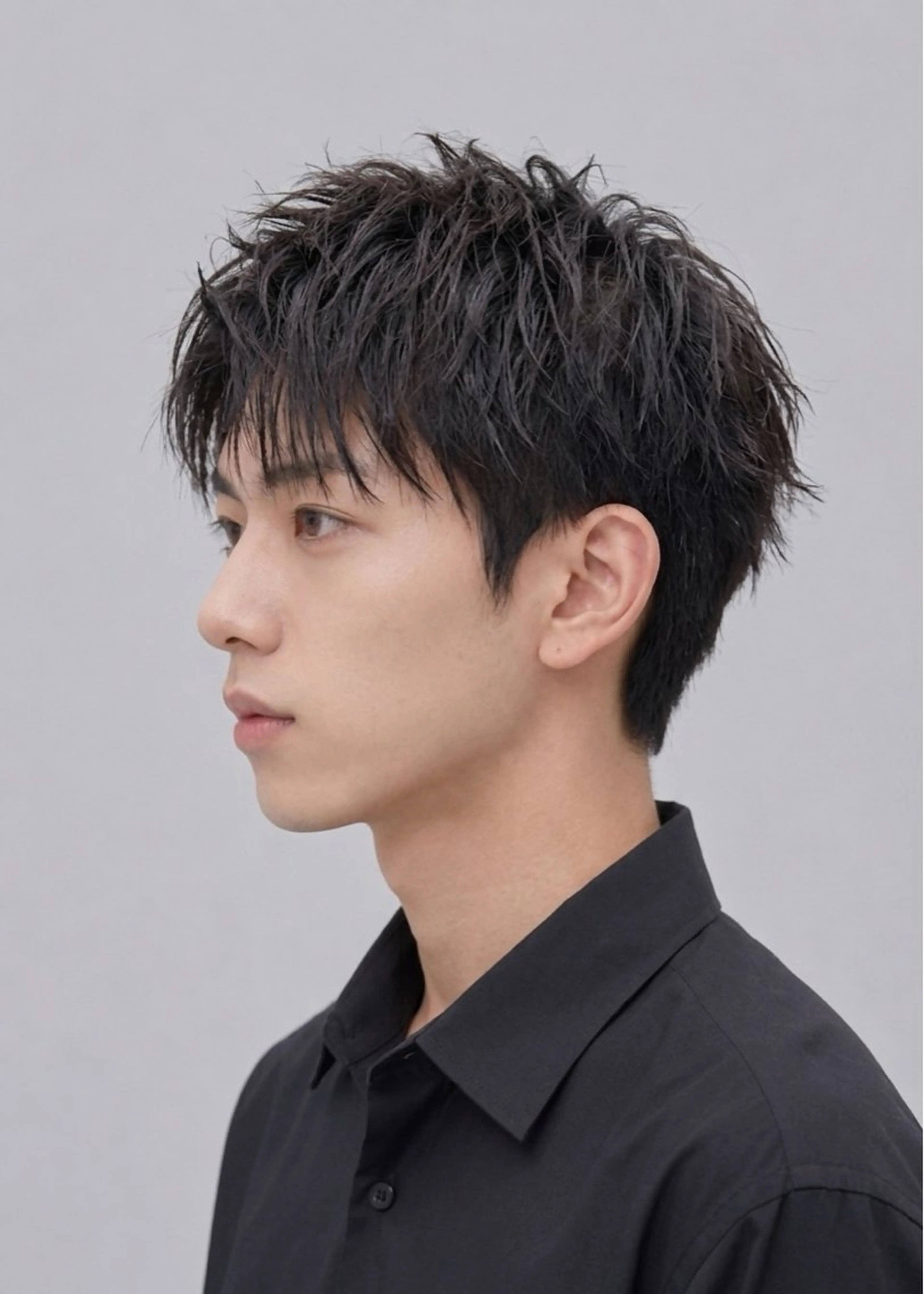 ショート メンズ ビジネス ショートヘア カット メンズ特化美容師 メンズパーマ/蓮のヘアスタイル
