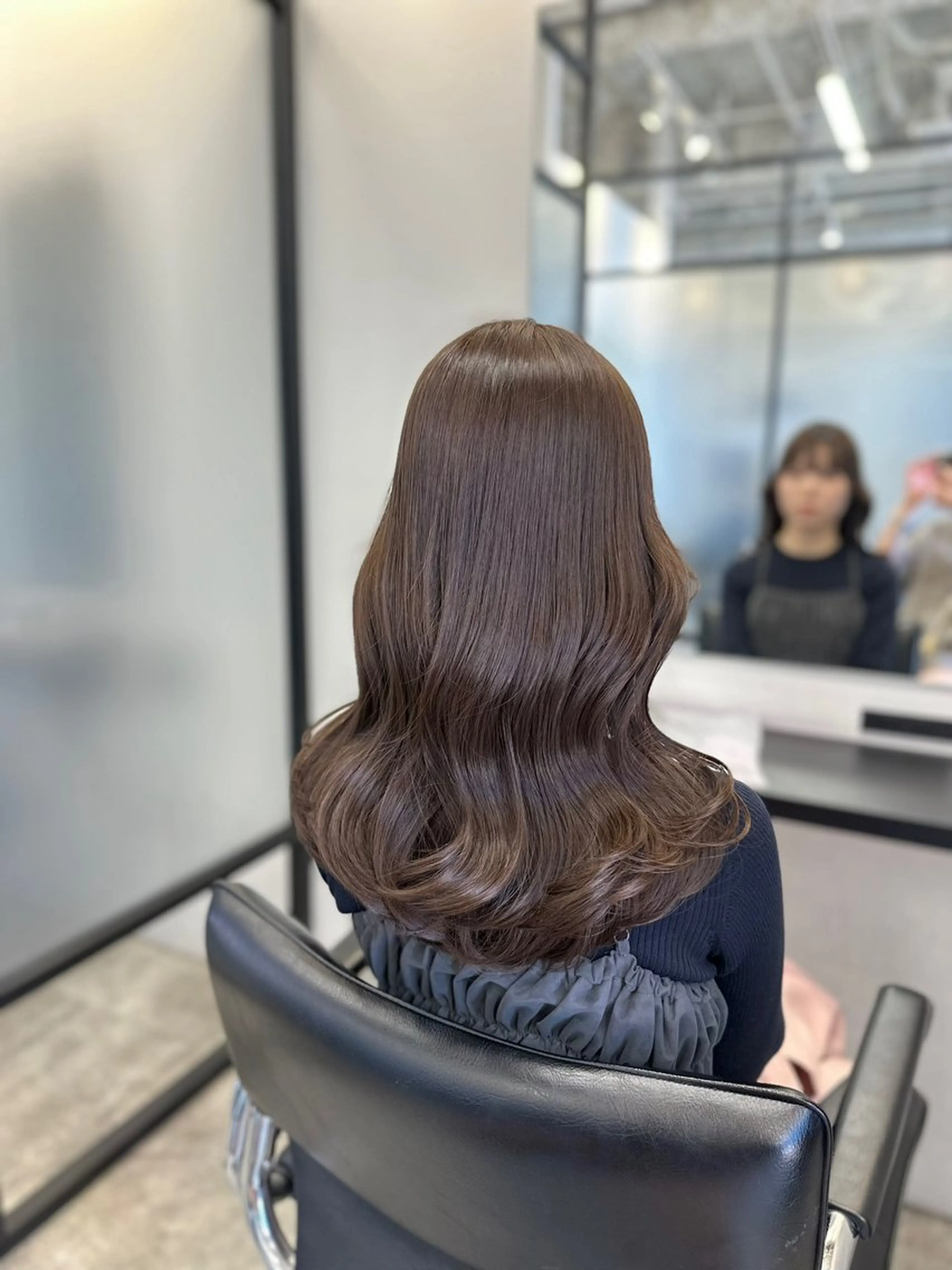 セミロング カラー ヘアアレンジ EMANON池袋3rd所属・ダブルカラー｜ なおき｜池袋美容師のヘアスタイル