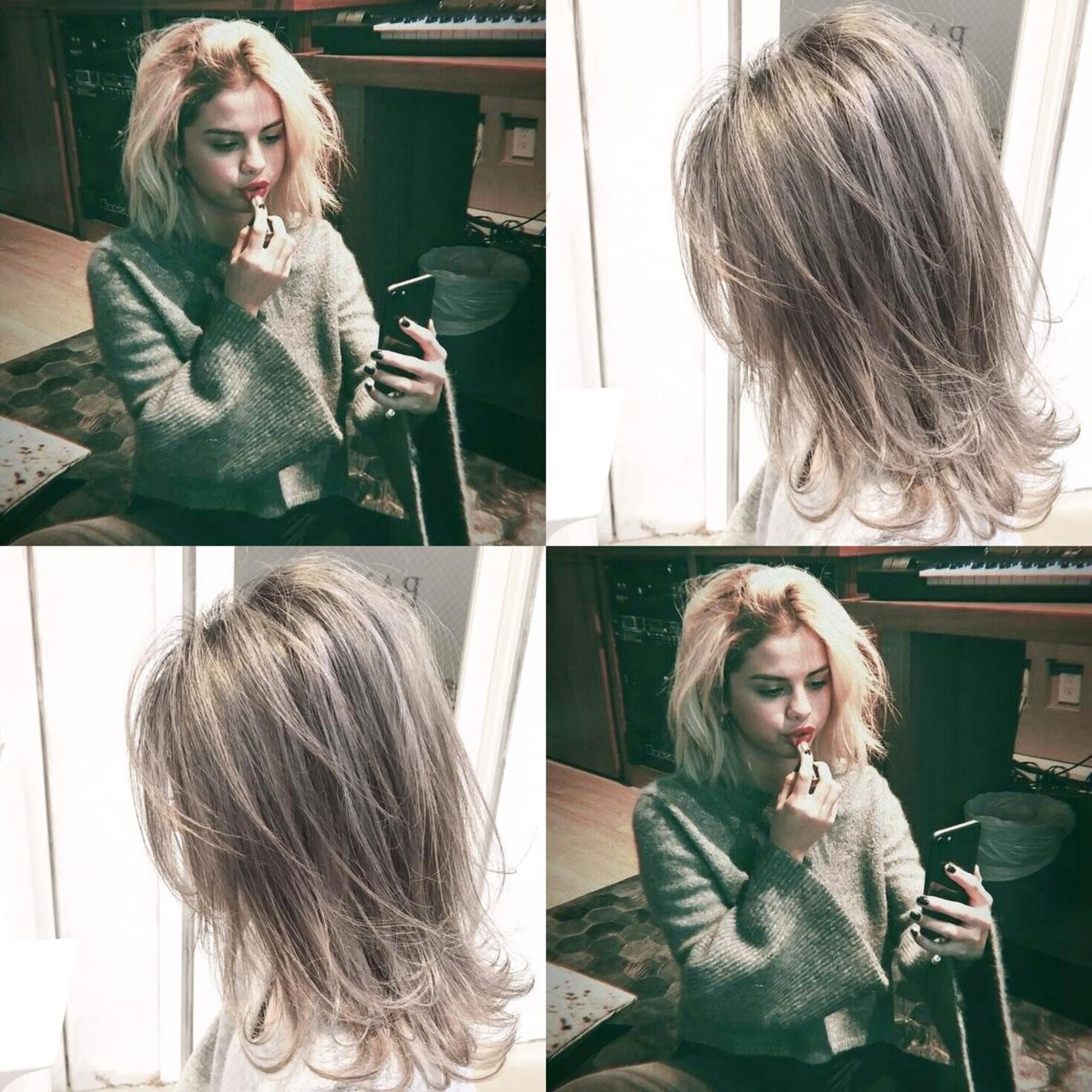 ミディアム カラー ヘアアレンジ ヘアカラー トリートメント 縮毛矯正 髪質改善寺坂雄飛💐のヘアスタイル