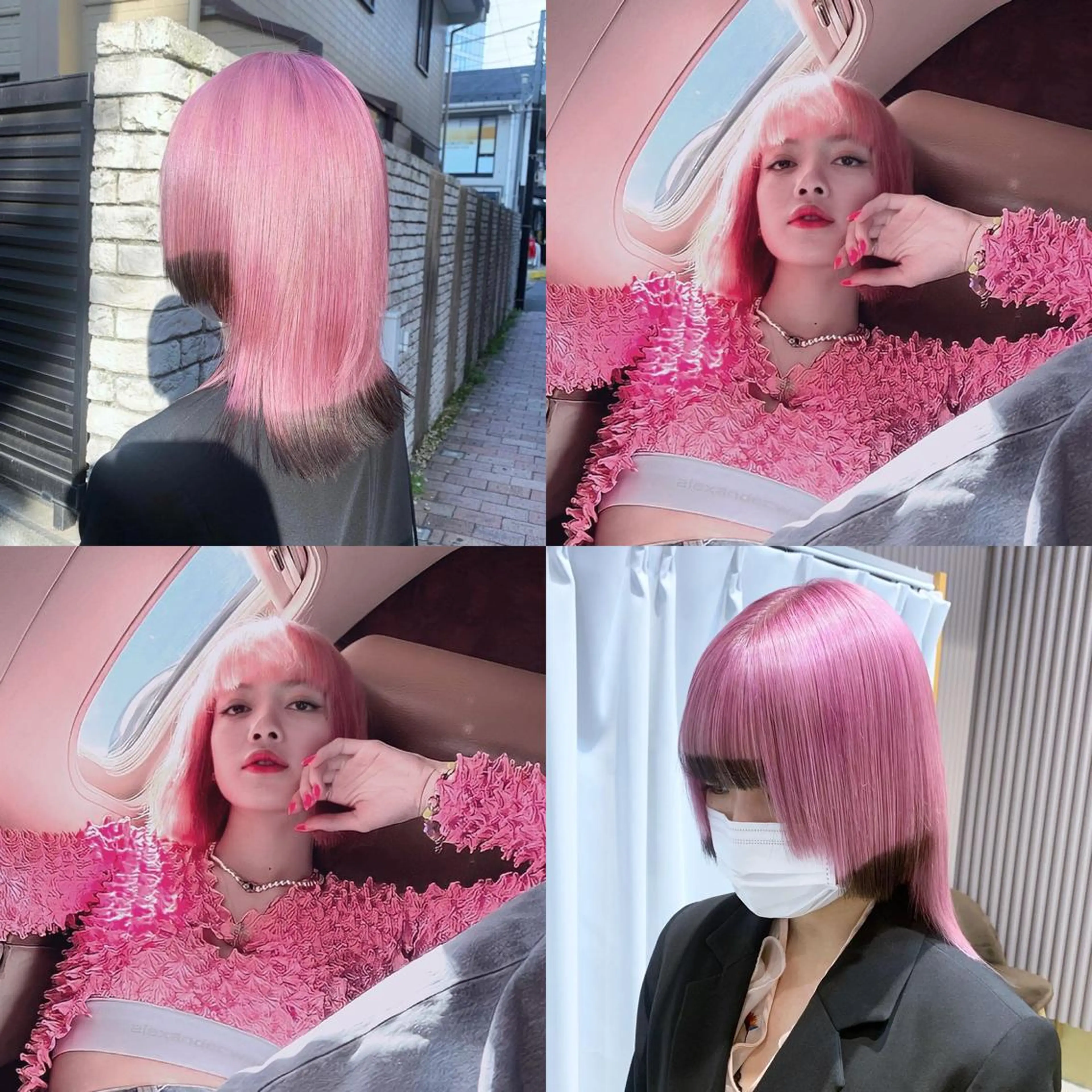 ショート カラー ヘアカラー トリートメント ヘッドスパ ヘアセット 🤍ハイトーンカラー 緒方 柚衣🤍のヘアスタイル