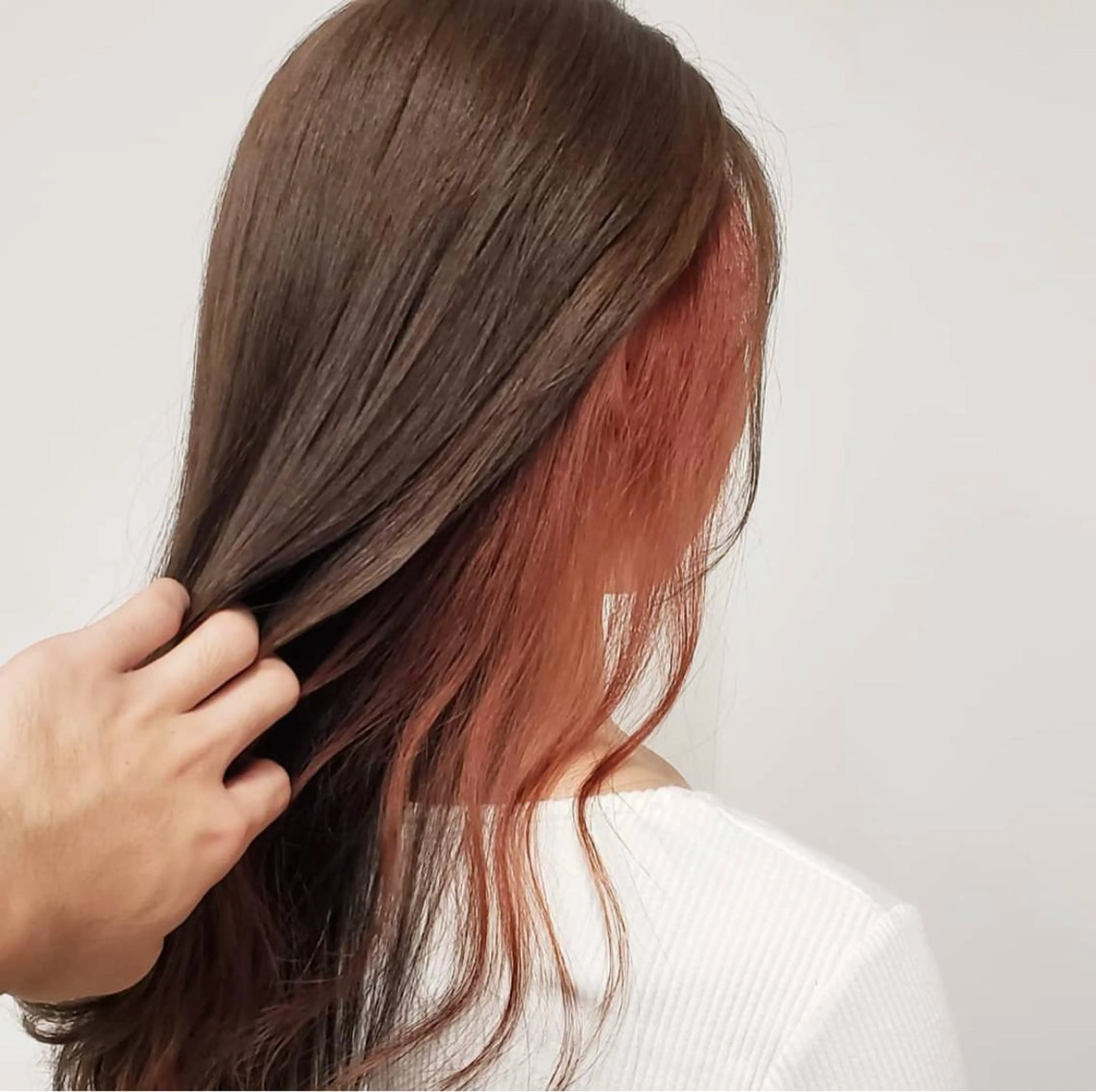 カラー オレンジ 巻ける髪質改善で美髪 にデザイン✨/よしみのヘアスタイル