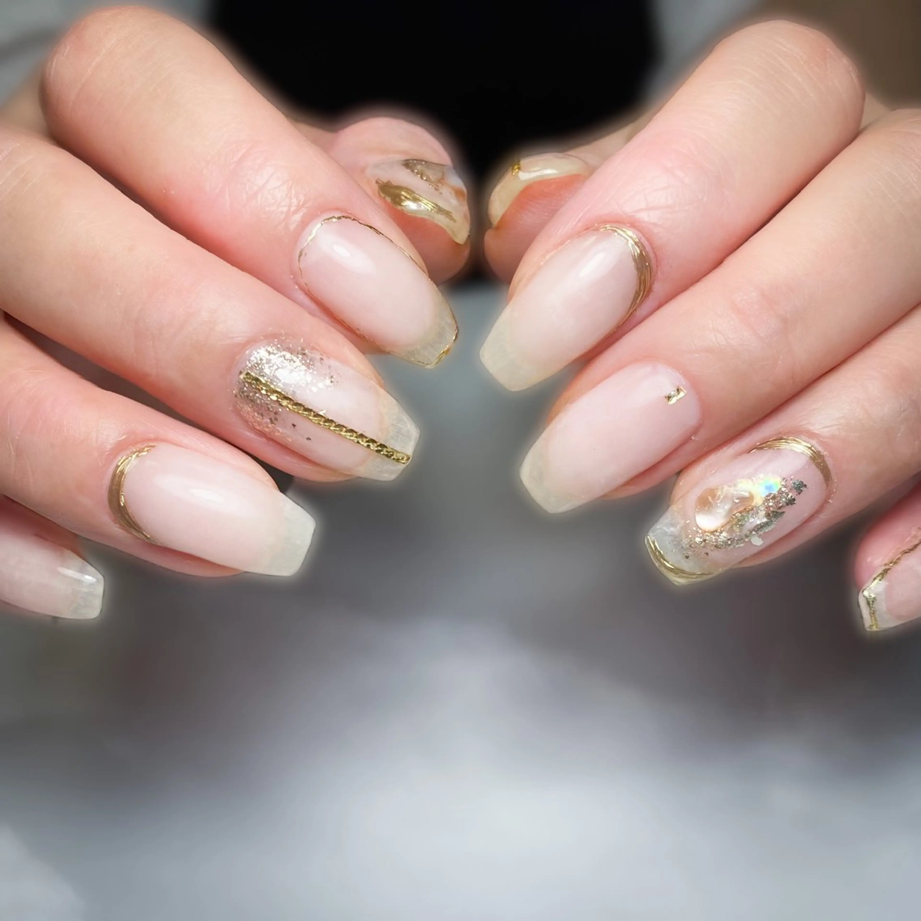 ネイル クリアネイル ハンドネイル &.nail/ ニュアンス/持込み可のネイルデザイン